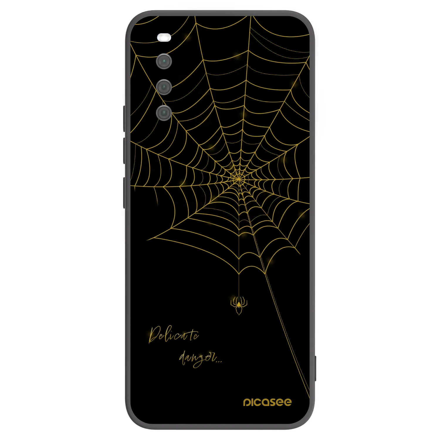 Picasee fekete szilikon tok az alábbi mobiltelefonokra Sony Xperia 10 III - Delicate danger