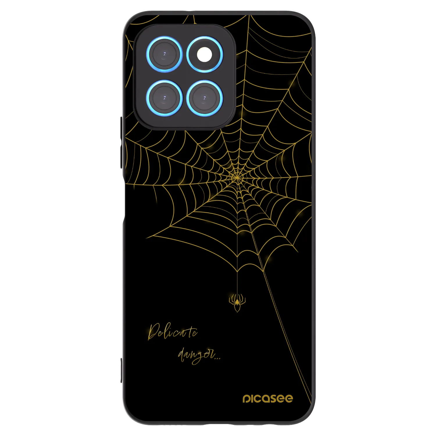 Picasee fekete szilikon tok az alábbi mobiltelefonokra Honor X8 5G - Delicate danger