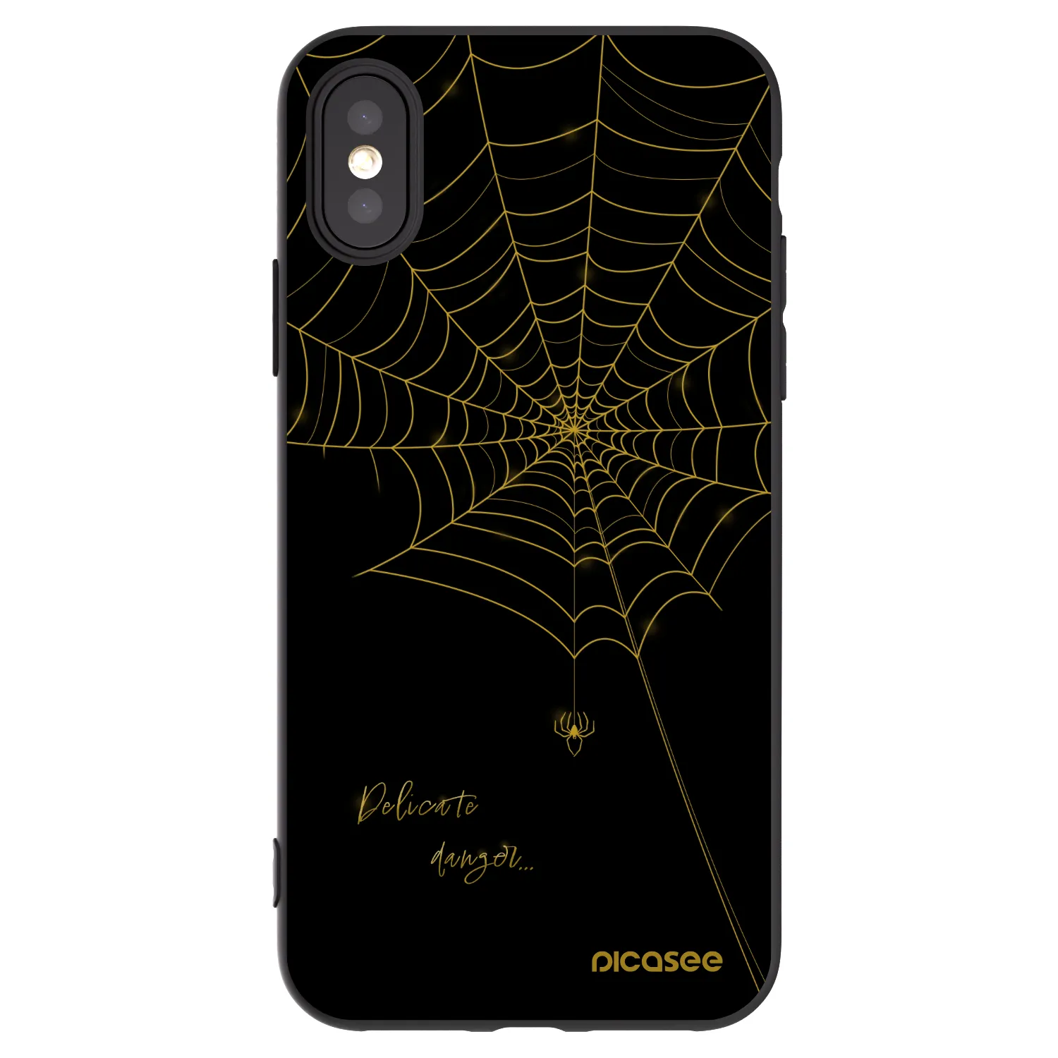 Picasee fekete szilikon tok az alábbi mobiltelefonokra Apple iPhone X/XS - Delicate danger