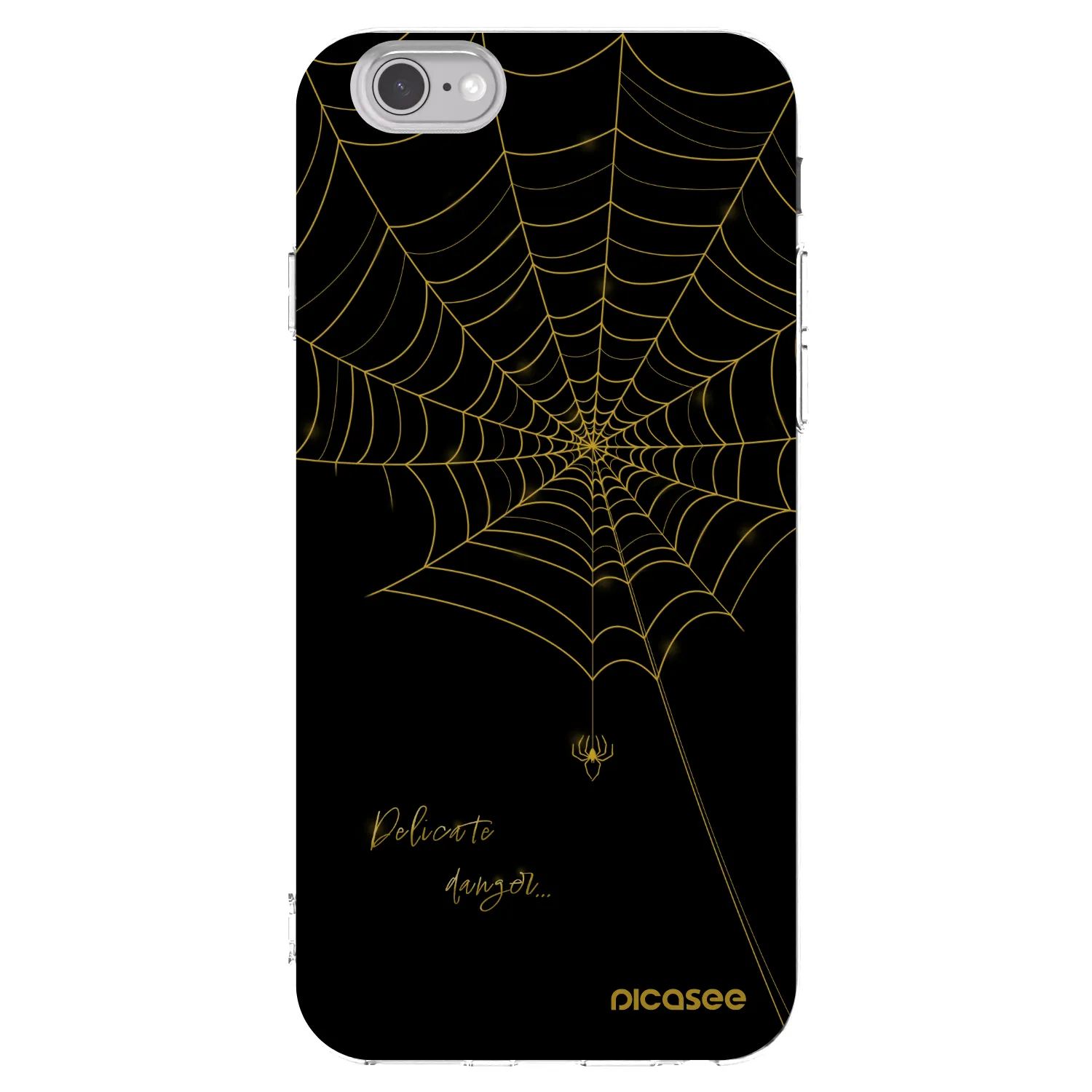 Picasee átlátszó szilikon tok az alábbi mobiltelefonokra Apple iPhone 6/6S - Delicate danger