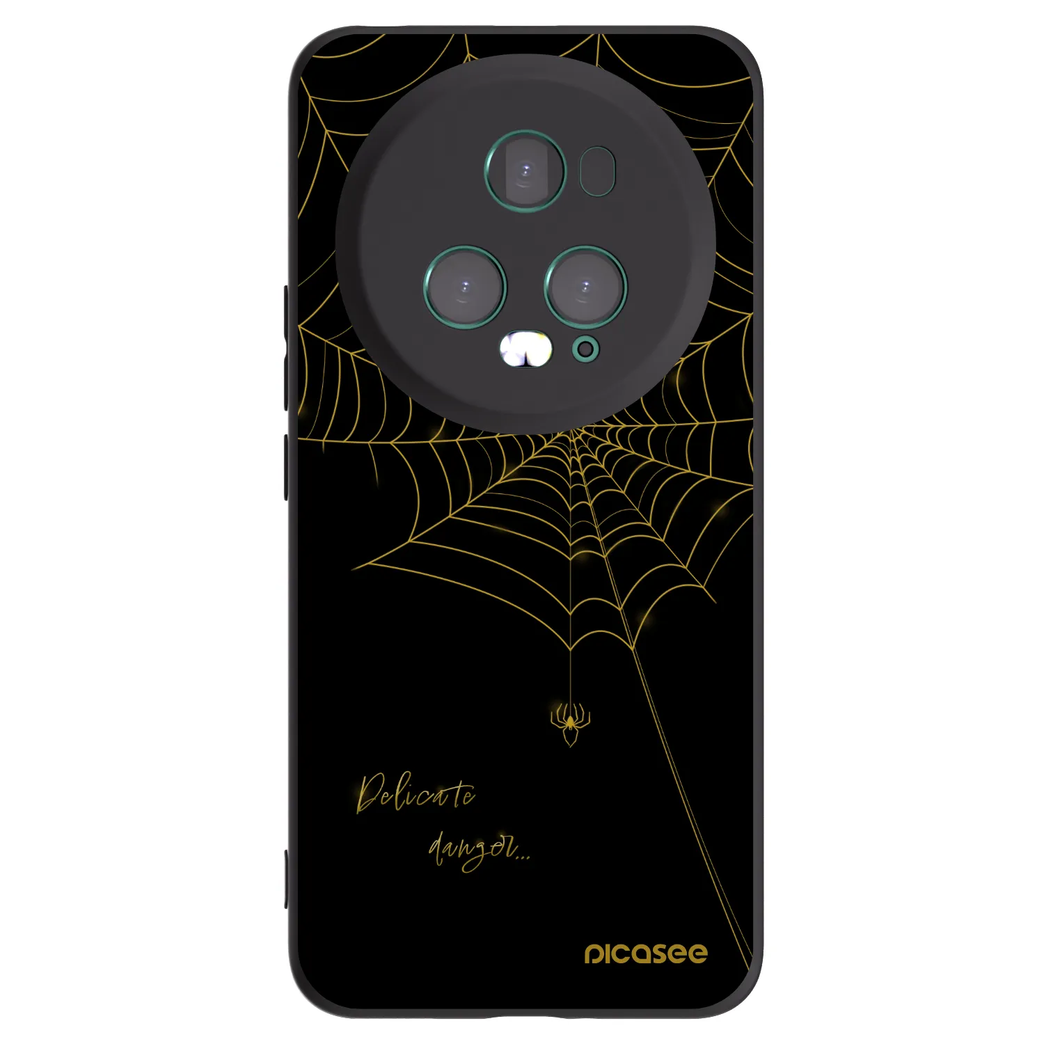 Picasee fekete szilikon tok az alábbi mobiltelefonokra Honor Magic5 Pro - Delicate danger