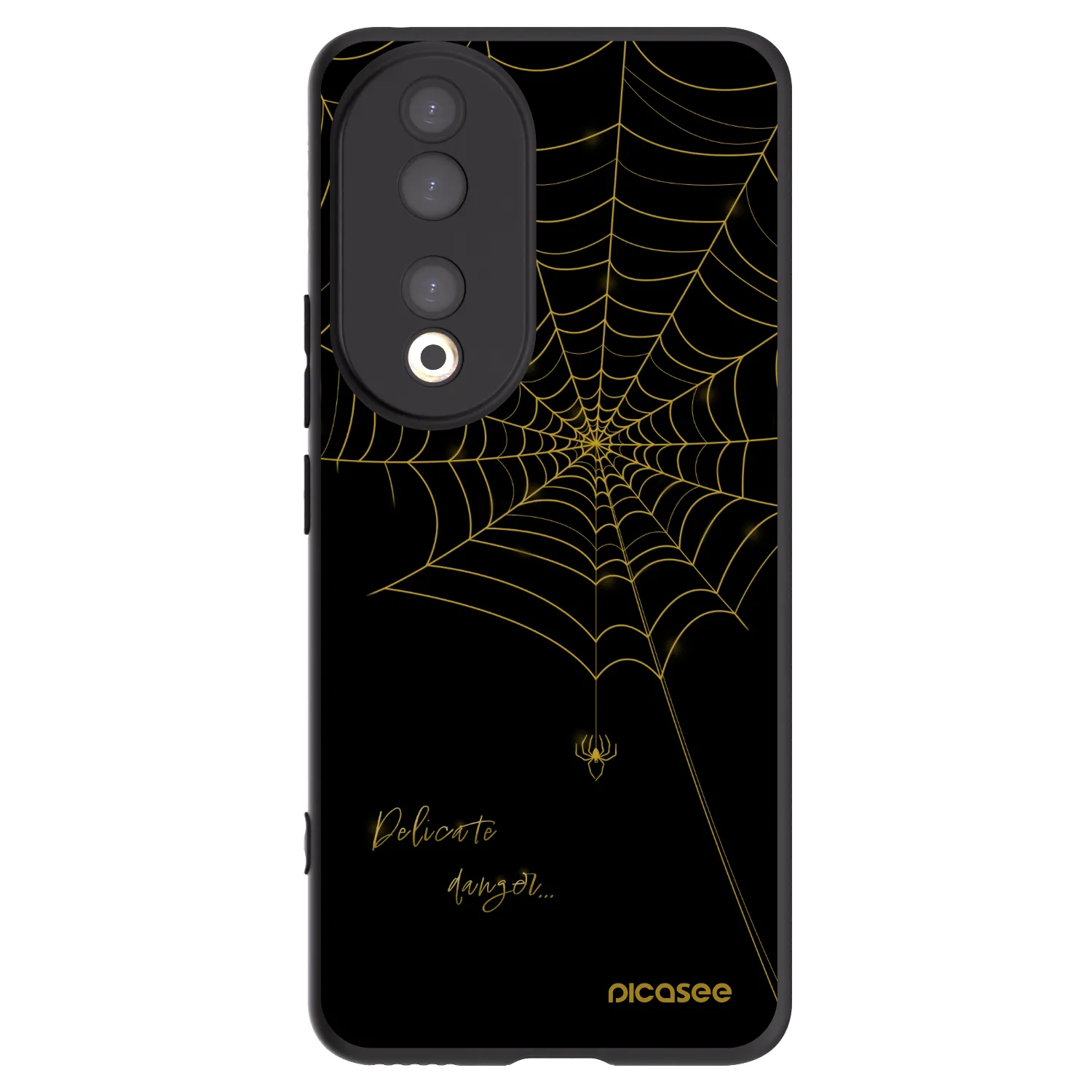 Picasee fekete szilikon tok az alábbi mobiltelefonokra Honor 90 5G - Delicate danger