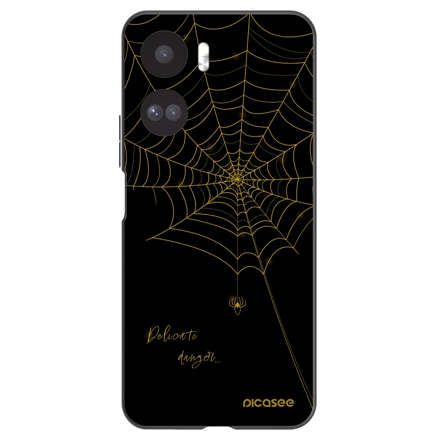 Picasee fekete szilikon tok az alábbi mobiltelefonokra Honor 90 Lite 5G - Delicate danger