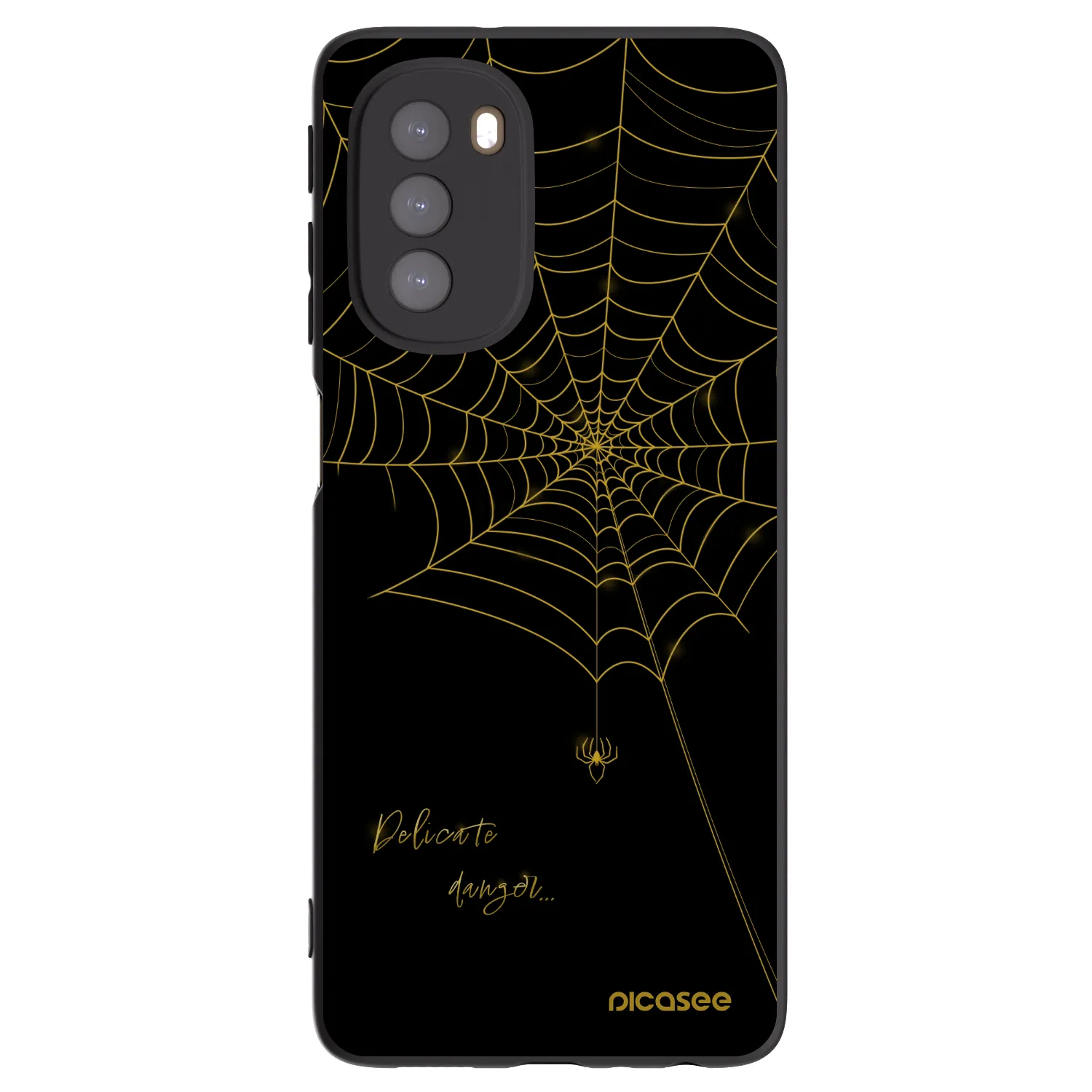 Picasee fekete szilikon tok az alábbi mobiltelefonokra Motorola Moto G51 - Delicate danger