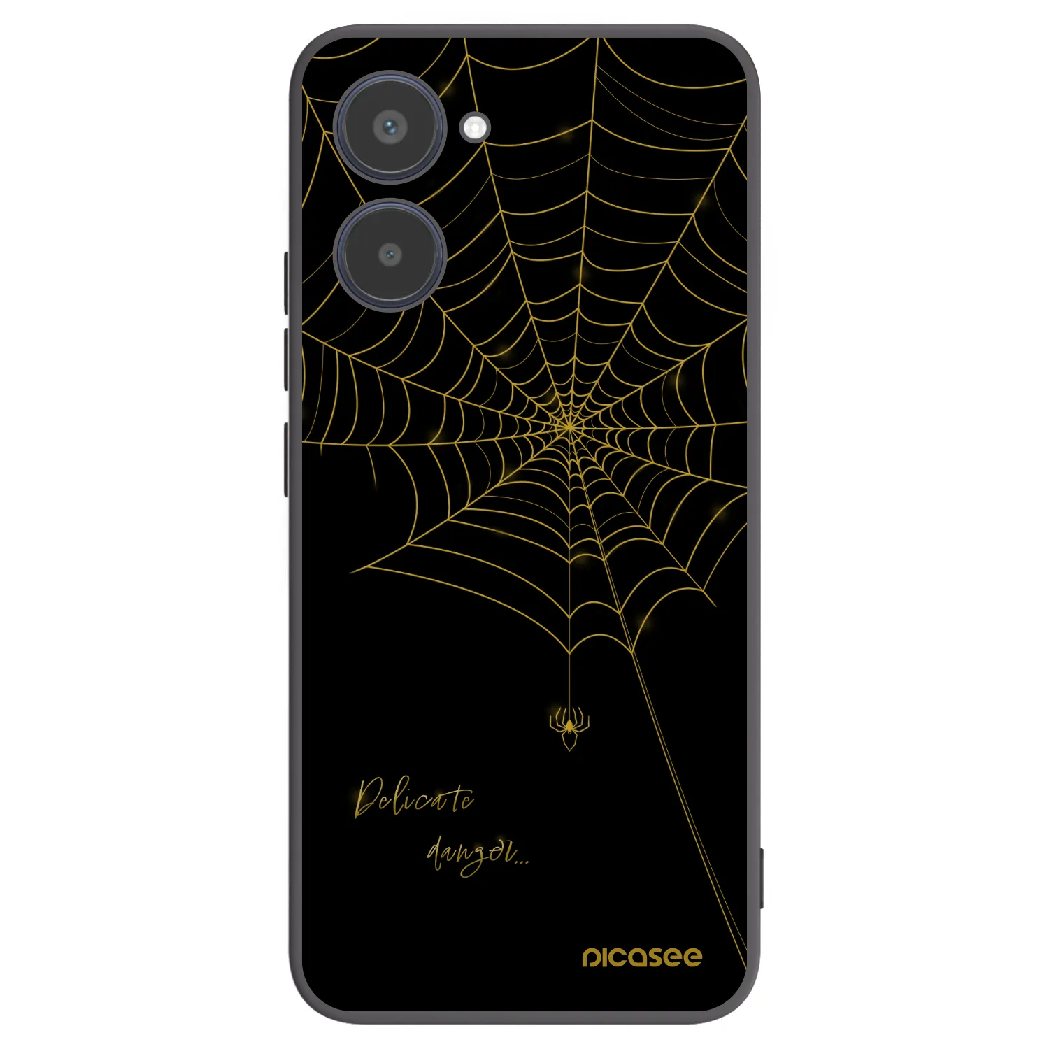 Picasee fekete szilikon tok az alábbi mobiltelefonokra Realme 10 4G - Delicate danger