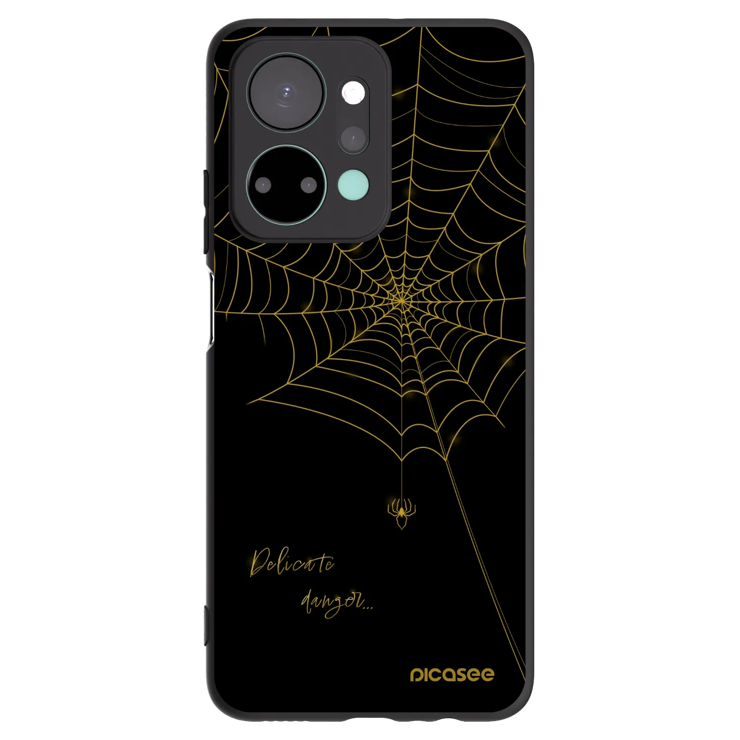 Picasee fekete szilikon tok az alábbi mobiltelefonokra Honor X7a - Delicate danger