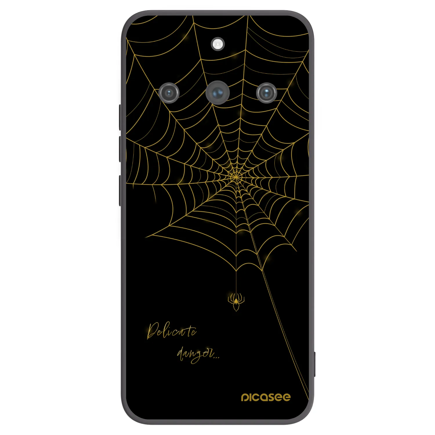 Picasee fekete szilikon tok az alábbi mobiltelefonokra Realme 11 Pro+ - Delicate danger