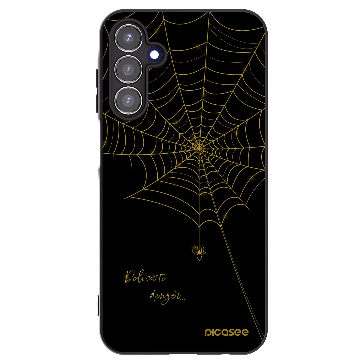 Picasee fekete szilikon tok az alábbi mobiltelefonokra Samsung Galaxy A15 A156B 5G - Delicate danger