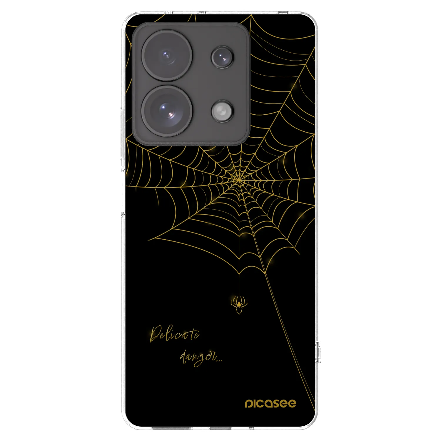 Picasee átlátszó szilikon tok az alábbi mobiltelefonokra Xiaomi Redmi Note 13 Pro 4G - Delicate danger