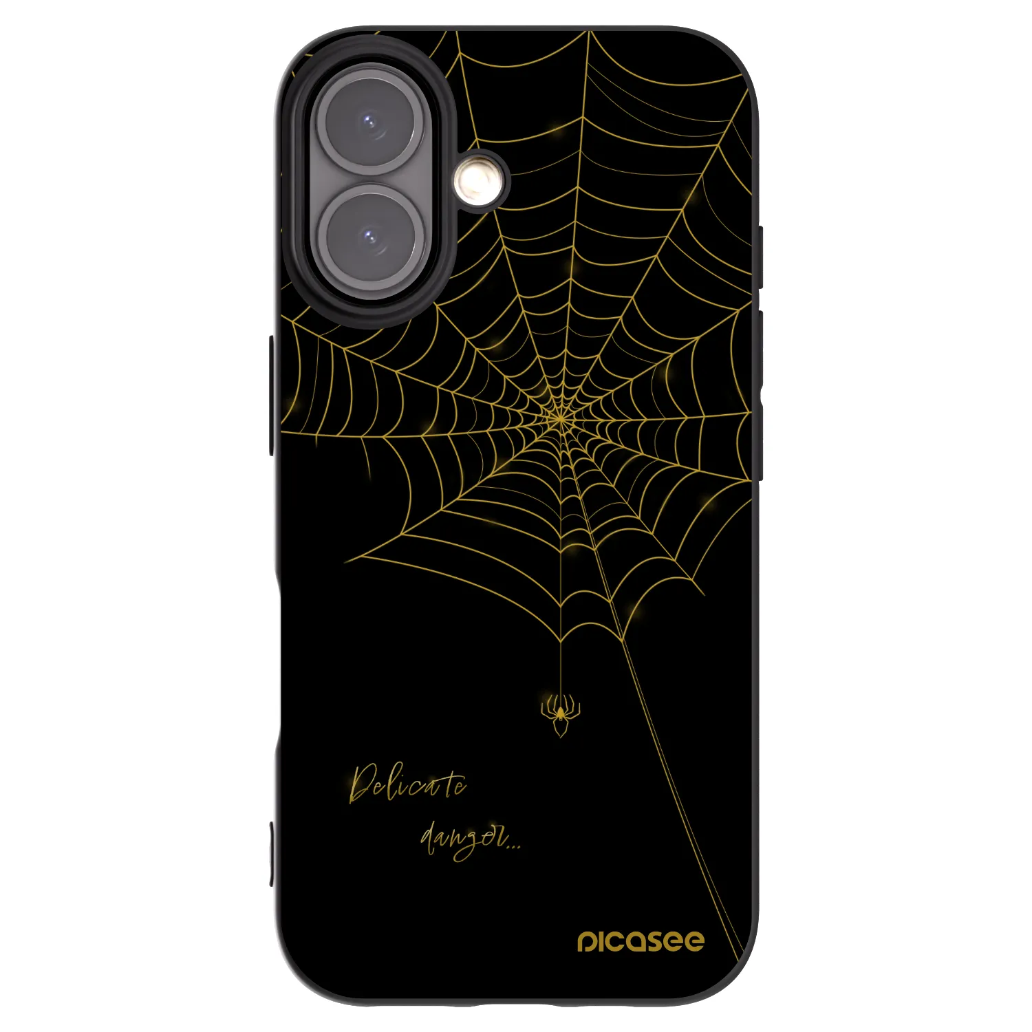 Picasee fekete szilikon tok az alábbi mobiltelefonokra Apple iPhone 16 - Delicate danger