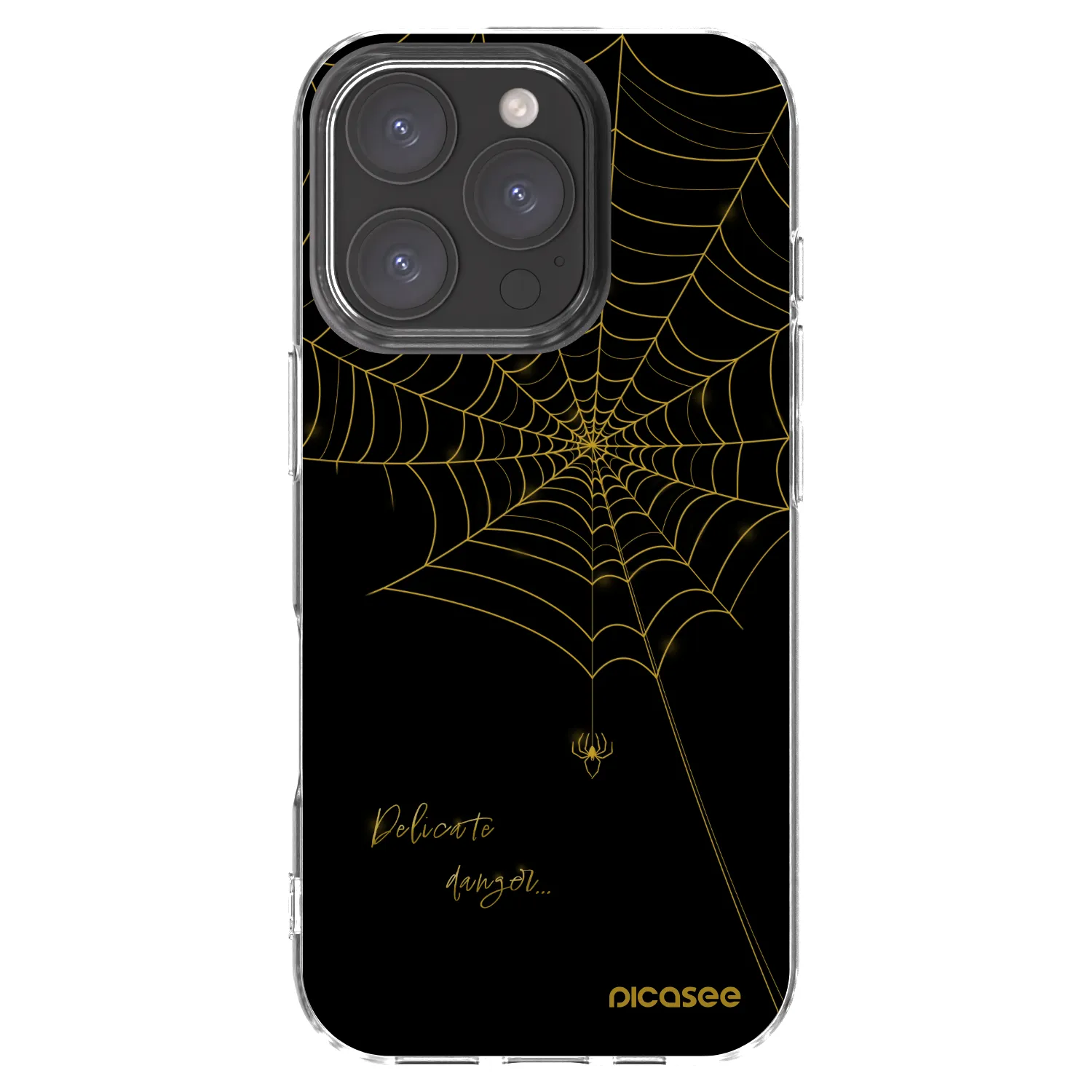 Picasee átlátszó szilikon tok az alábbi mobiltelefonokra Apple iPhone 16 Pro - Delicate danger