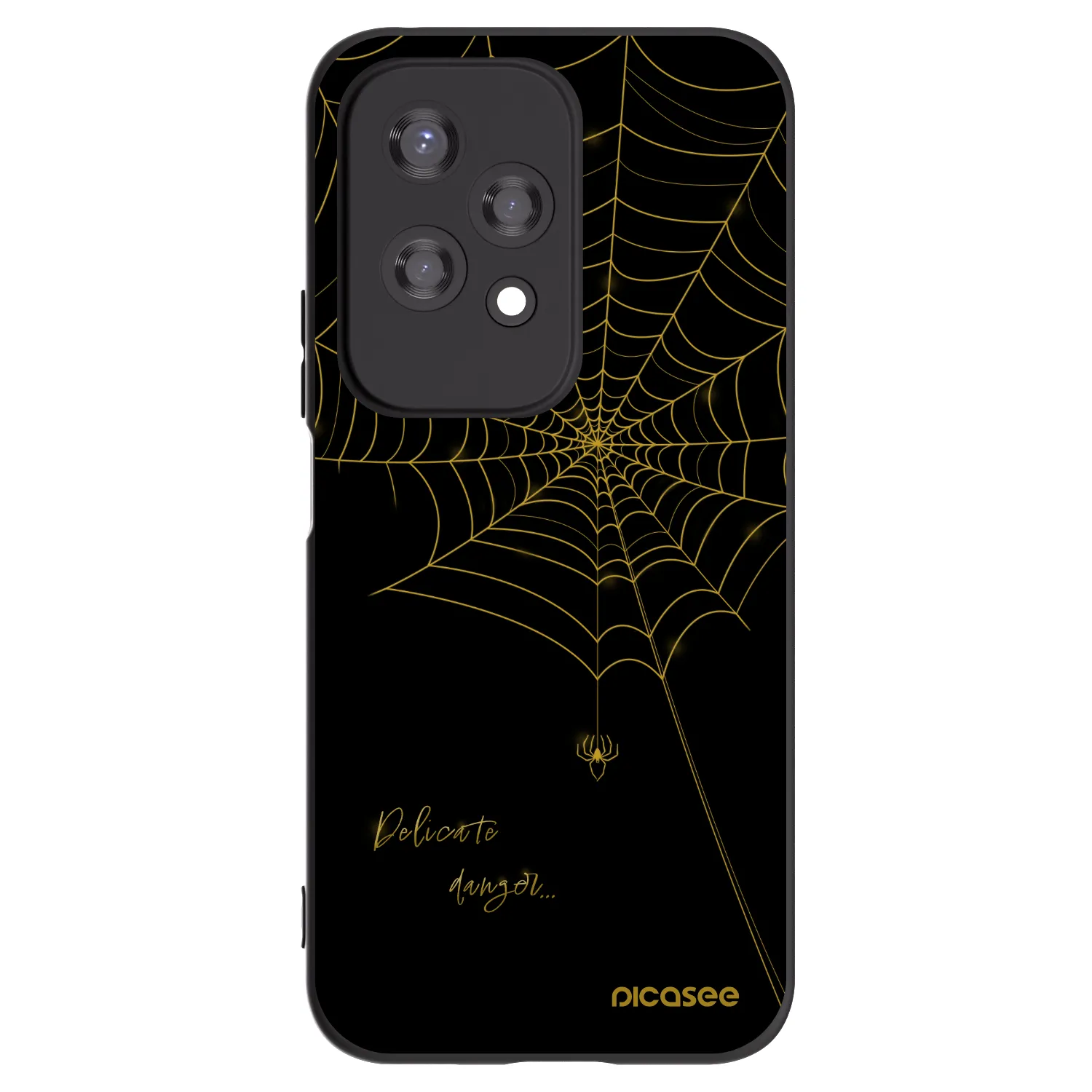 Picasee fekete szilikon tok az alábbi mobiltelefonokra Honor 200 Lite - Delicate danger