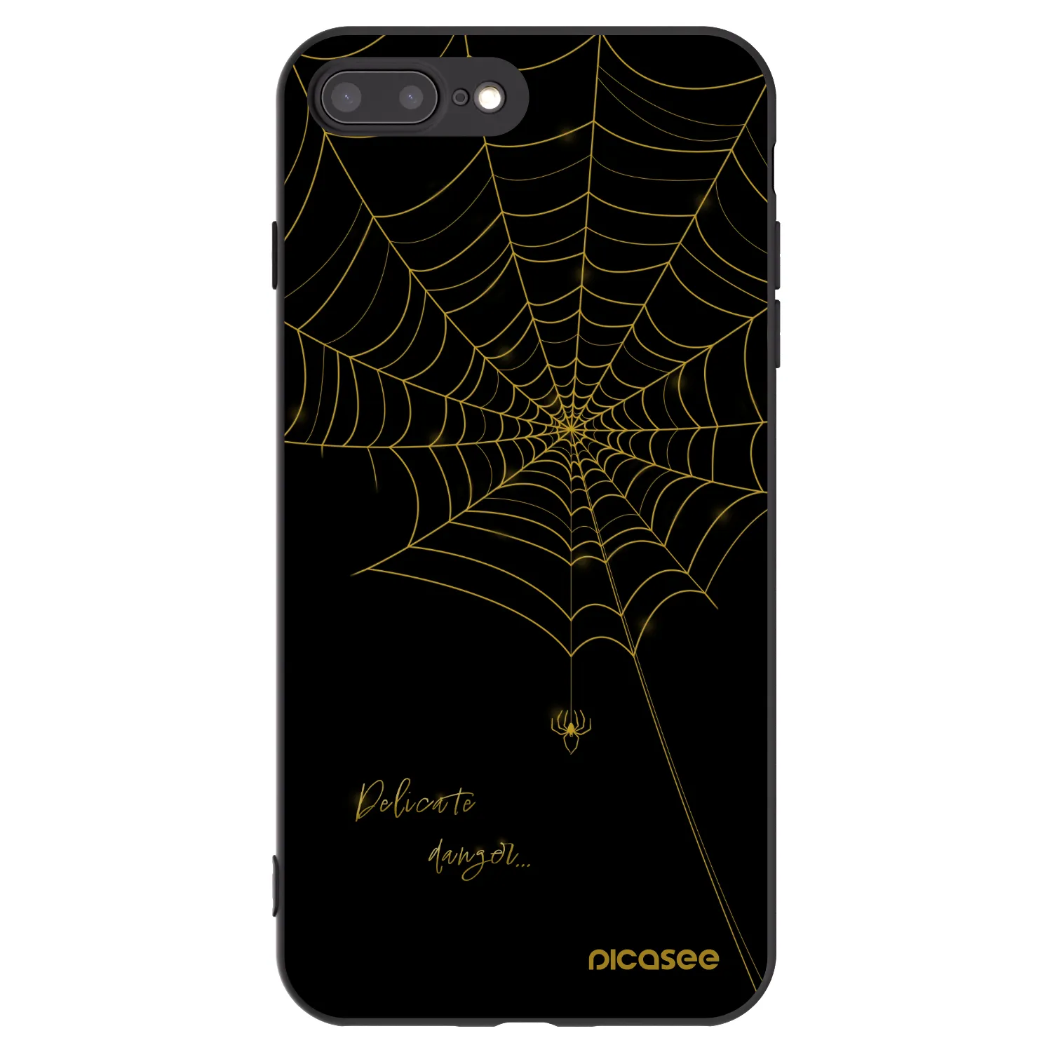 Picasee fekete szilikon tok az alábbi mobiltelefonokra Apple iPhone 7 Plus - Delicate danger