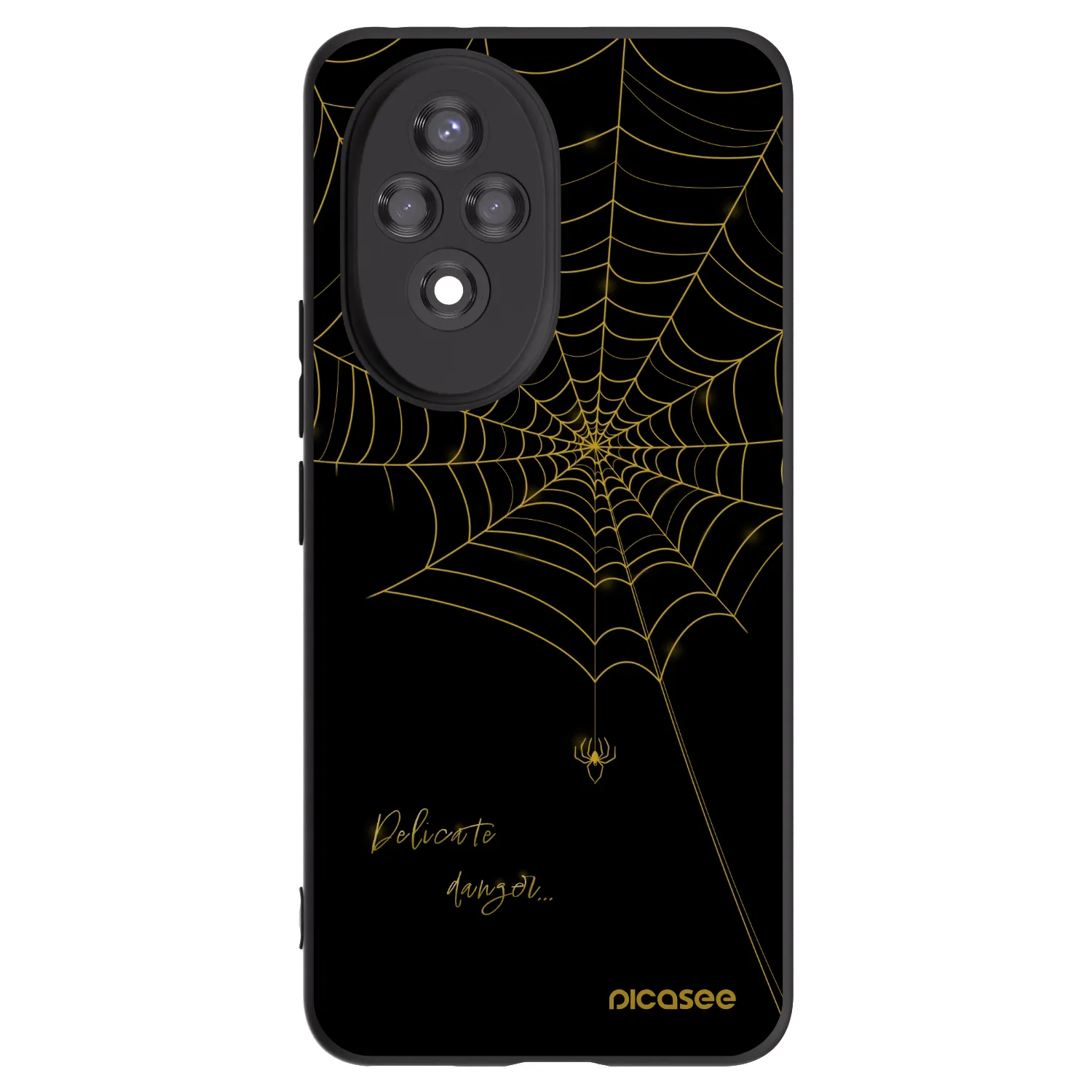 Picasee fekete szilikon tok az alábbi mobiltelefonokra Honor 200 5G - Delicate danger