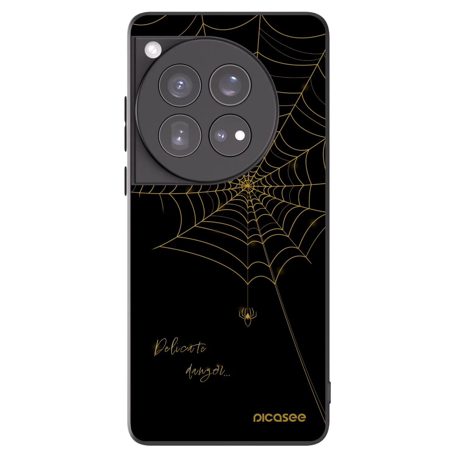 Picasee fekete szilikon tok az alábbi mobiltelefonokra OnePlus 12 5G - Delicate danger