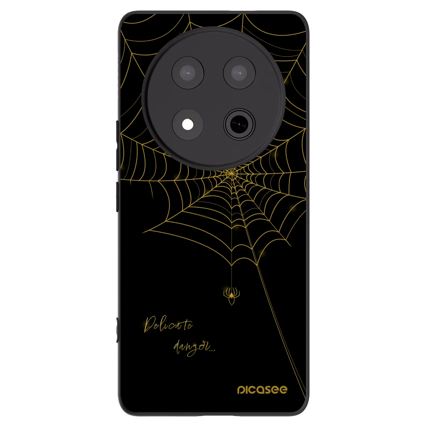 Picasee fekete szilikon tok az alábbi mobiltelefonokra Honor Magic7 Lite 5G - Delicate danger
