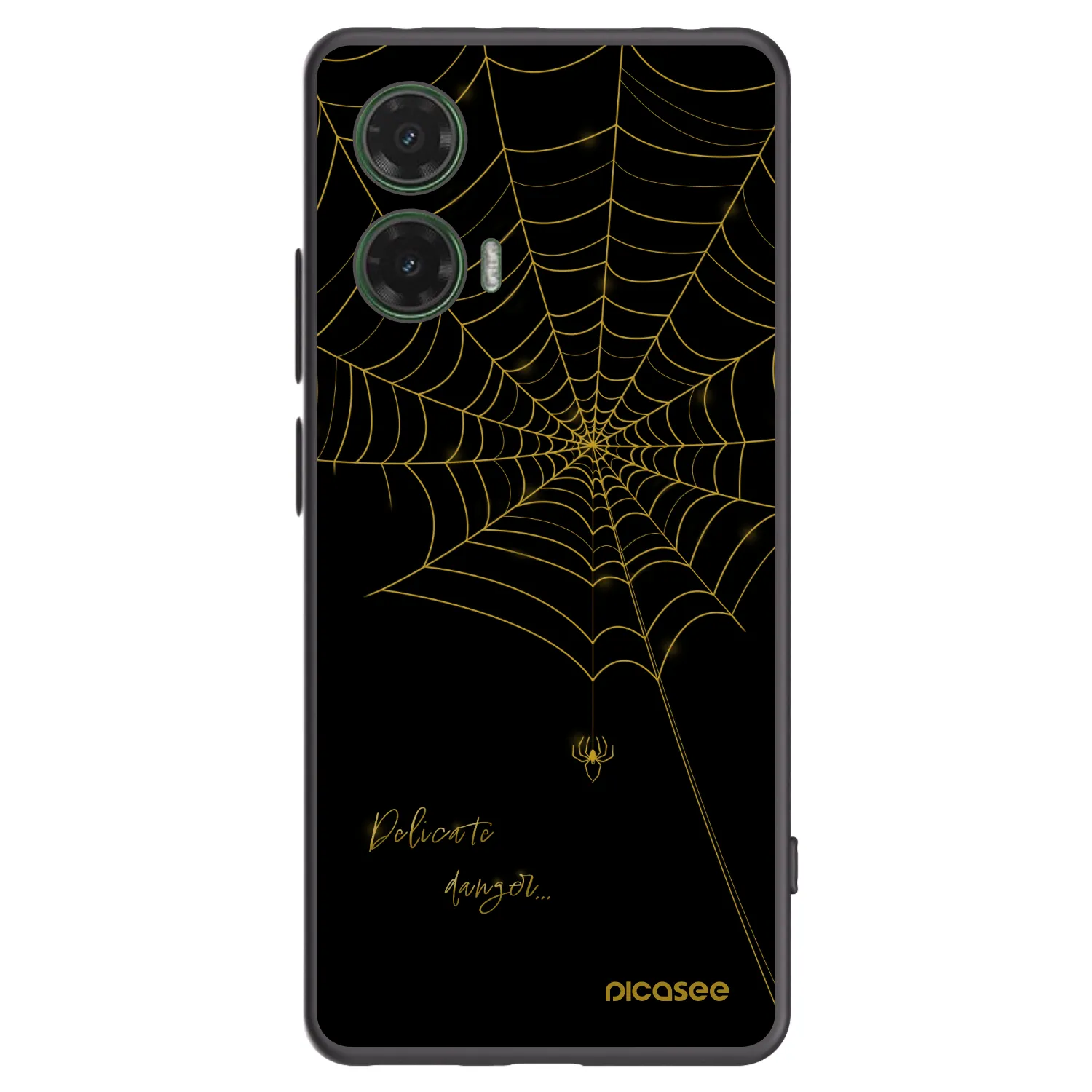 Picasee fekete szilikon tok az alábbi mobiltelefonokra Motorola Moto G35 5G - Delicate danger