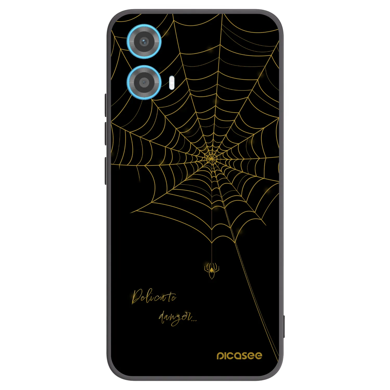Picasee fekete szilikon tok az alábbi mobiltelefonokra Motorola Moto G34 5G - Delicate danger