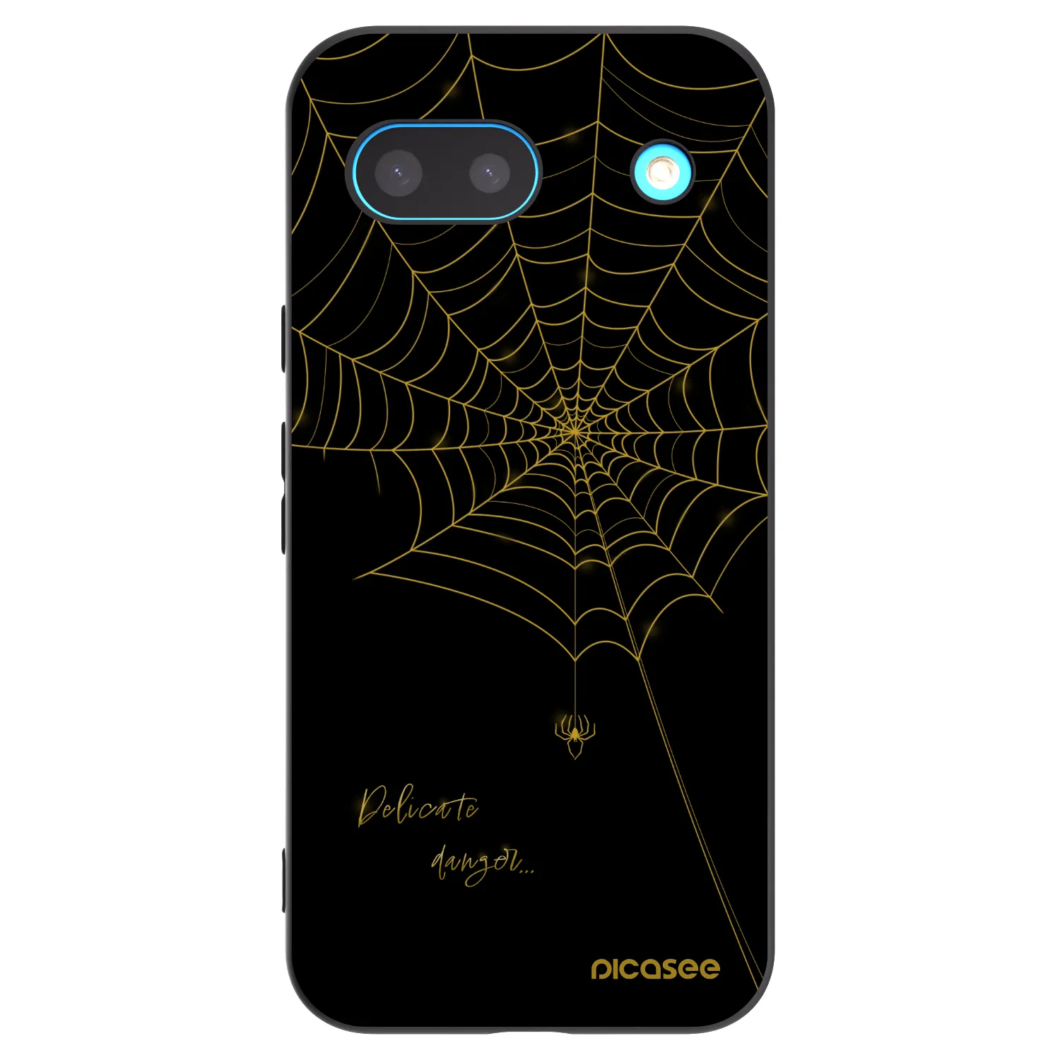 Picasee fekete szilikon tok az alábbi mobiltelefonokra Google Pixel 8a - Delicate danger