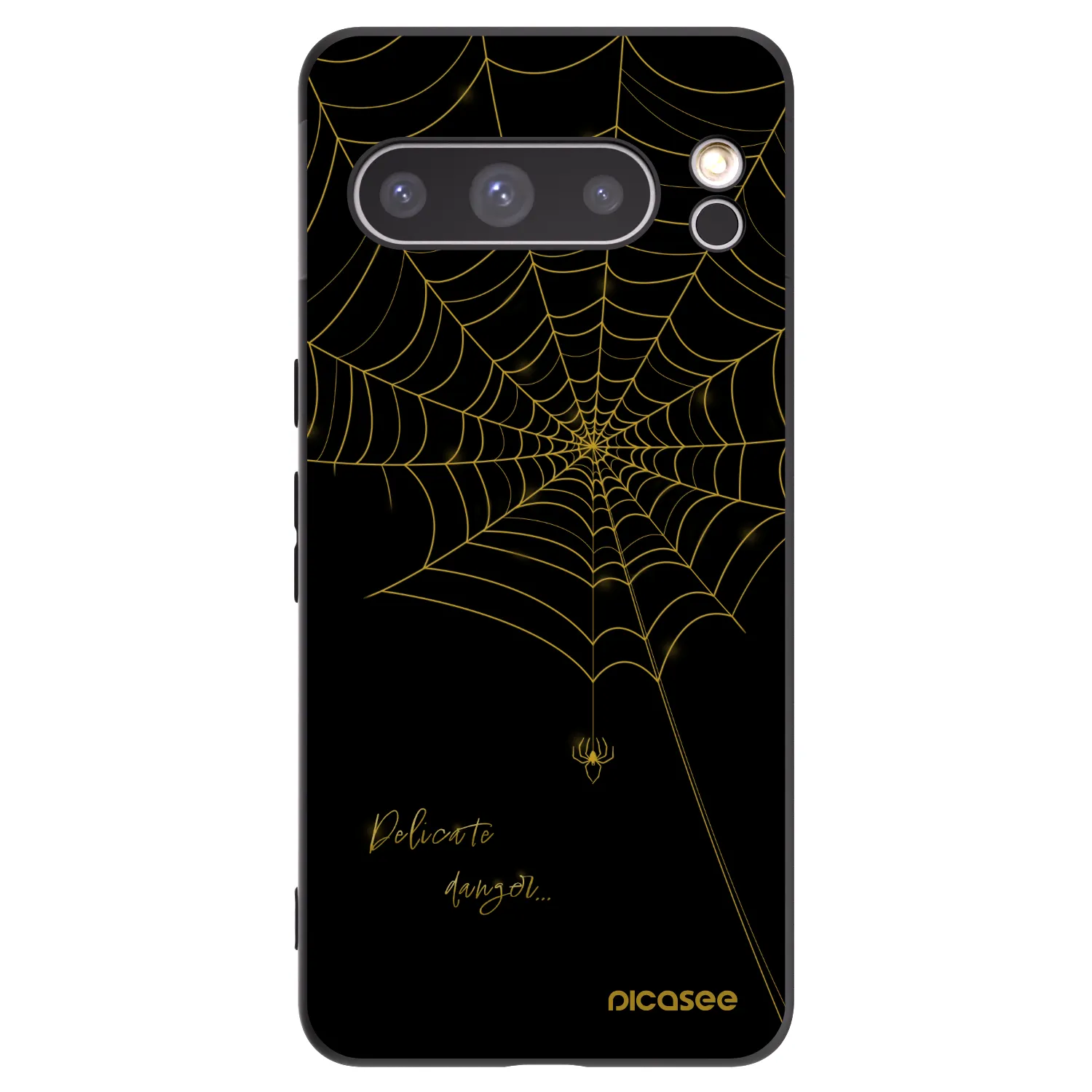 Picasee fekete szilikon tok az alábbi mobiltelefonokra Google Pixel 8 Pro - Delicate danger