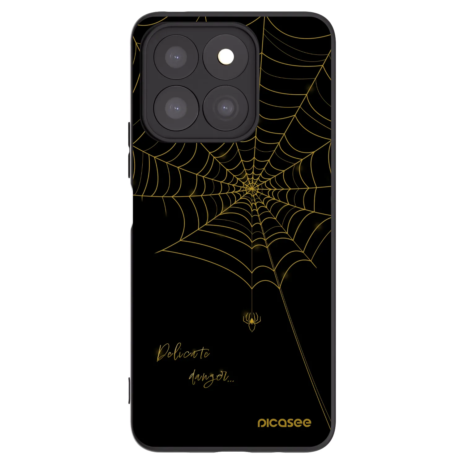 Picasee fekete szilikon tok az alábbi mobiltelefonokra Honor X8c - Delicate danger
