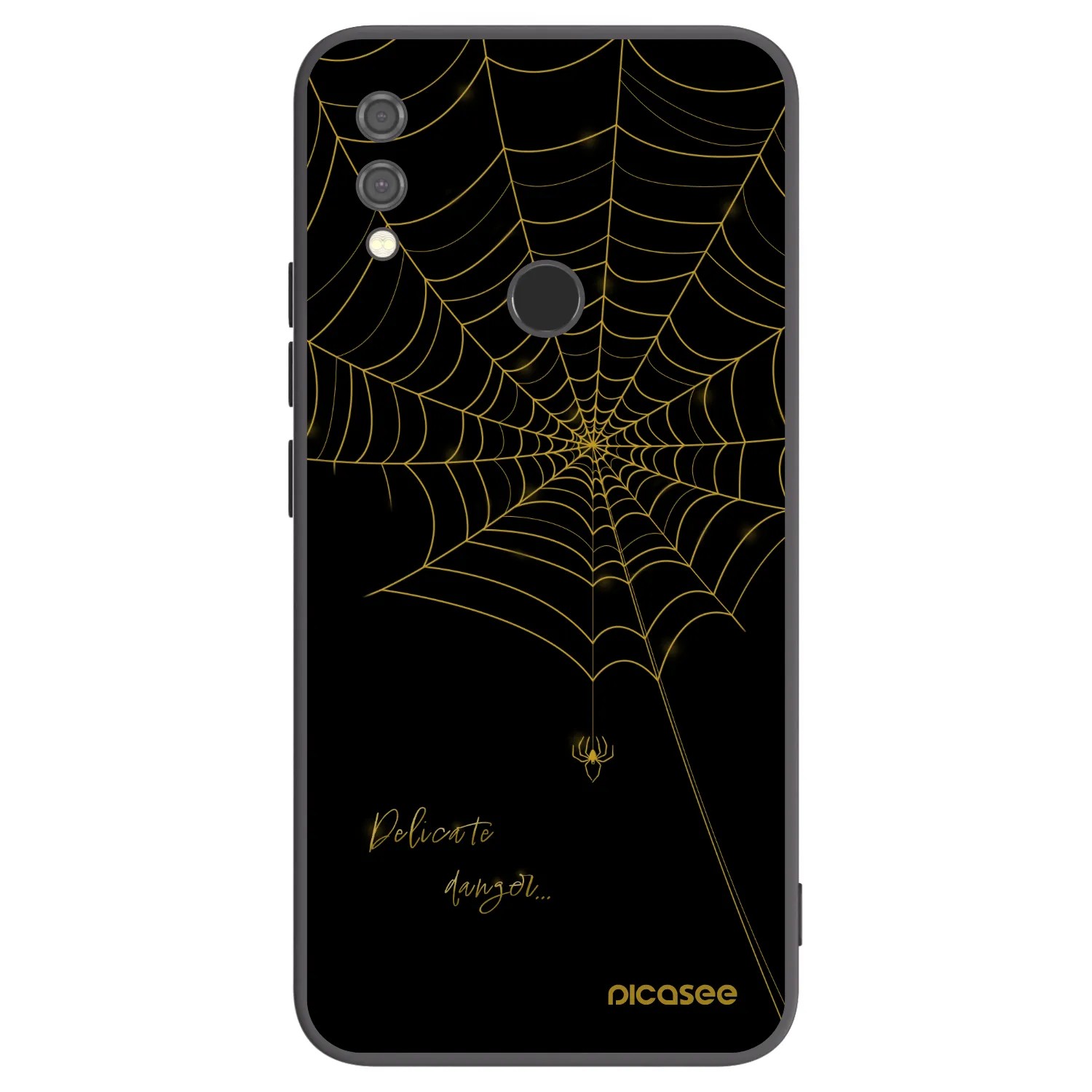 Picasee fekete szilikon tok az alábbi mobiltelefonokra Xiaomi Redmi Note 7 - Delicate danger
