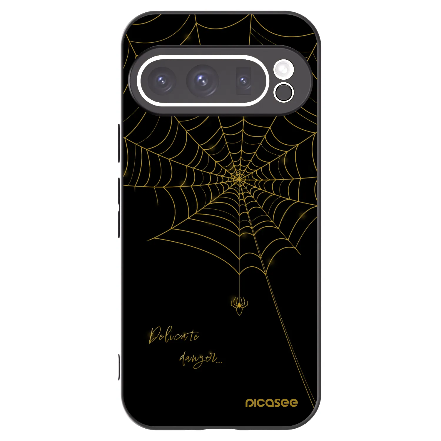 Picasee fekete szilikon tok az alábbi mobiltelefonokra Google Pixel 9 Pro - Delicate danger
