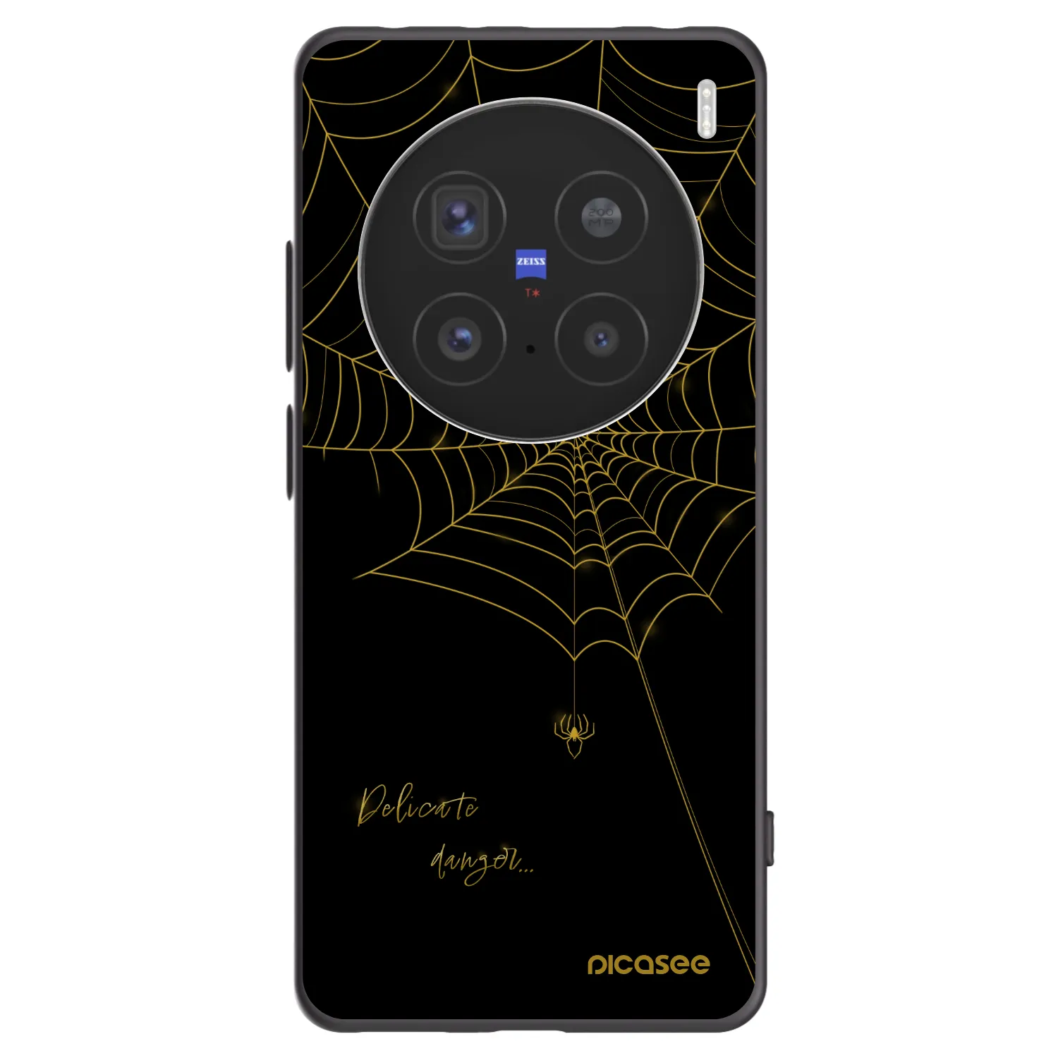 Picasee fekete szilikon tok az alábbi mobiltelefonokra Vivo X200 Pro - Delicate danger
