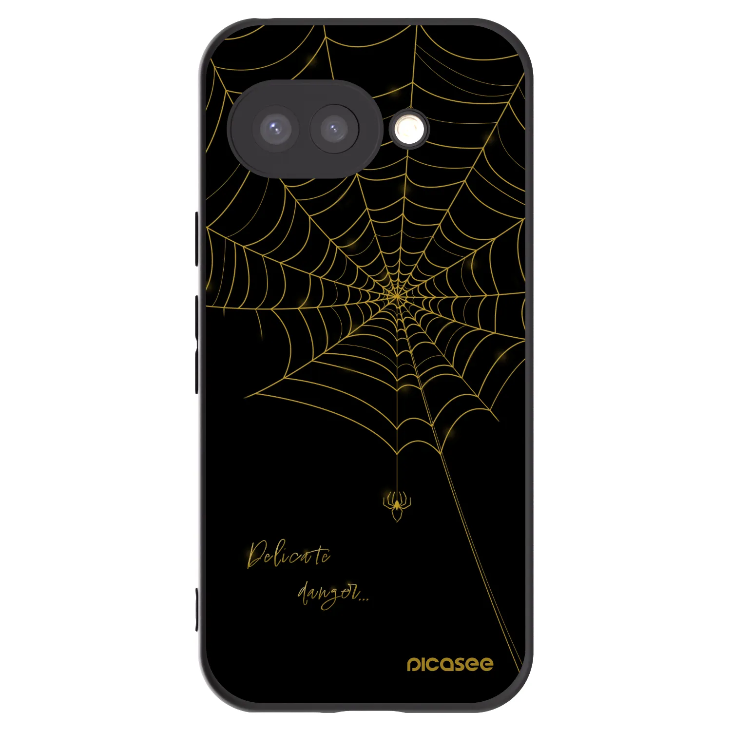 Picasee fekete szilikon tok az alábbi mobiltelefonokra Google Pixel 9a - Delicate danger