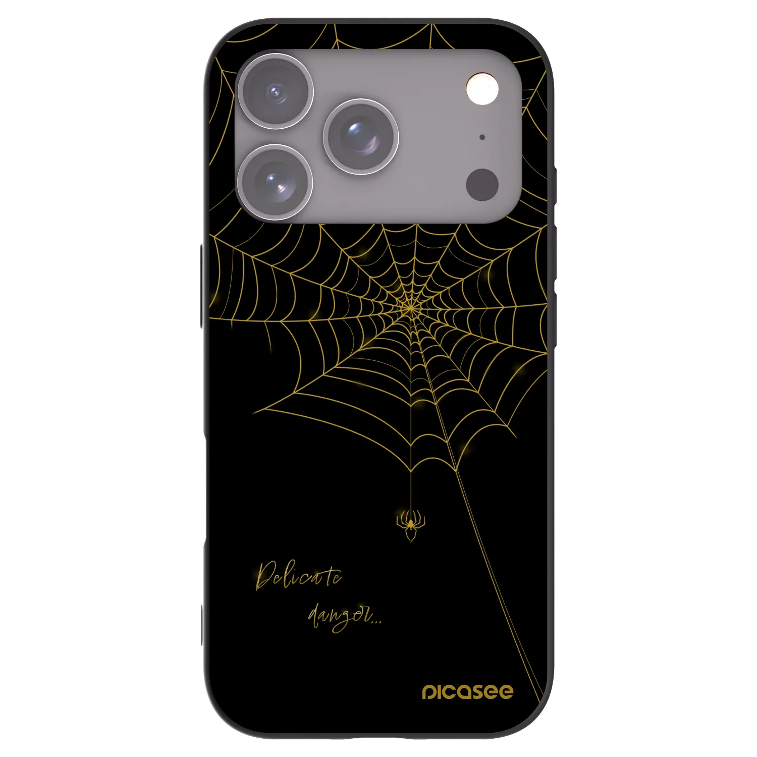 Picasee fekete szilikon tok az alábbi mobiltelefonokra Apple iPhone 17 Pro - Delicate danger