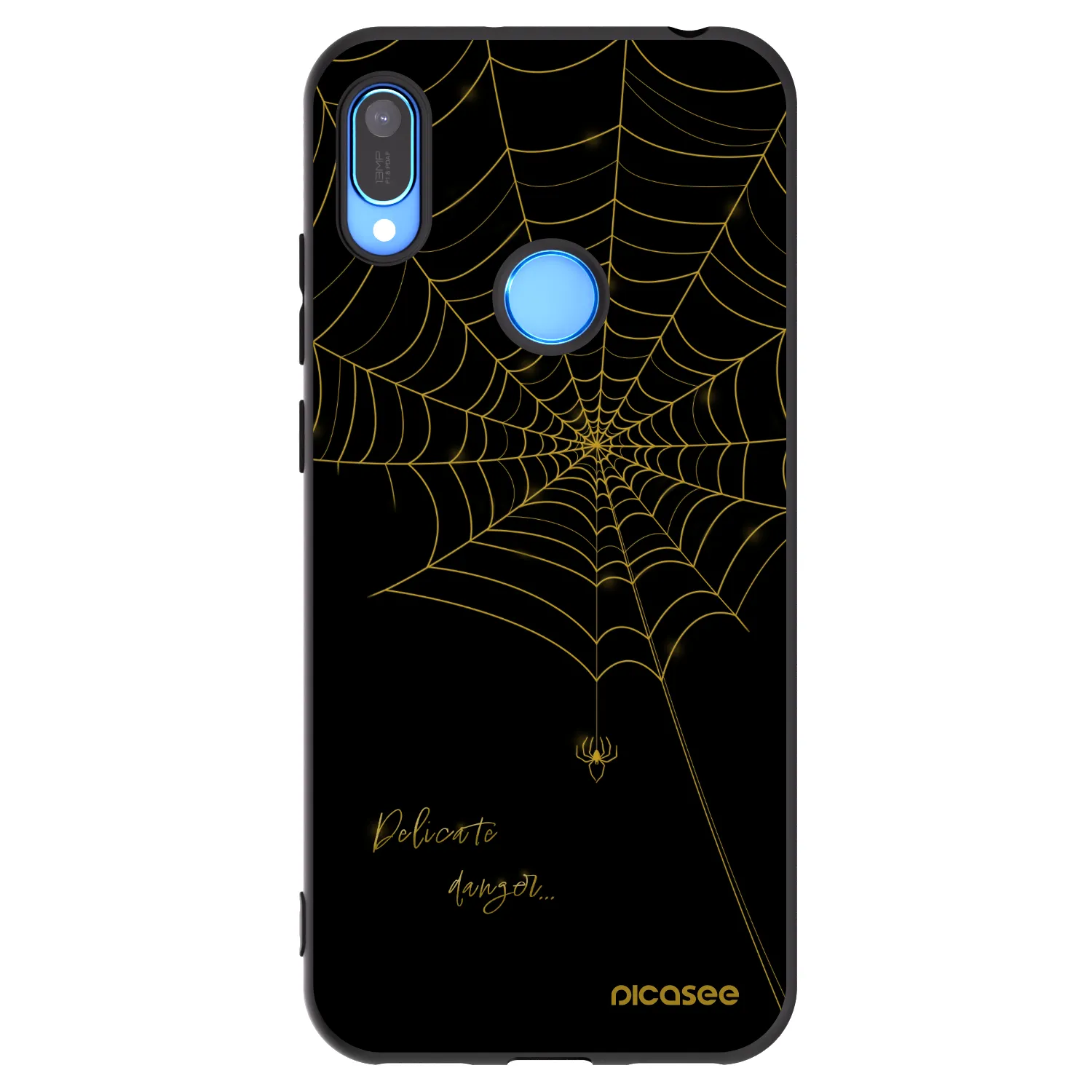 Picasee fekete szilikon tok az alábbi mobiltelefonokra Huawei Y6 2019 - Delicate danger