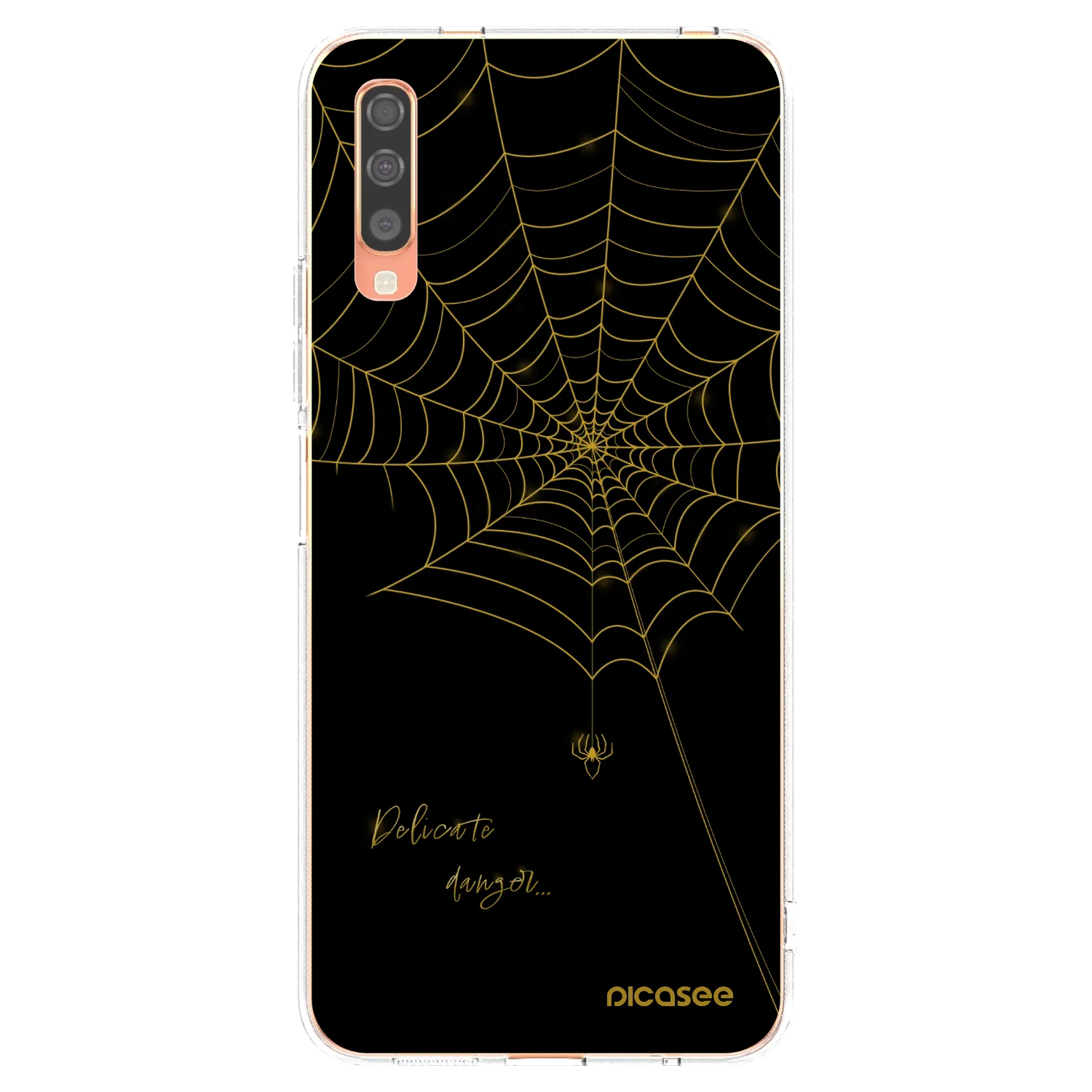 Picasee átlátszó szilikon tok az alábbi mobiltelefonokra Samsung Galaxy A70 A705F - Delicate danger