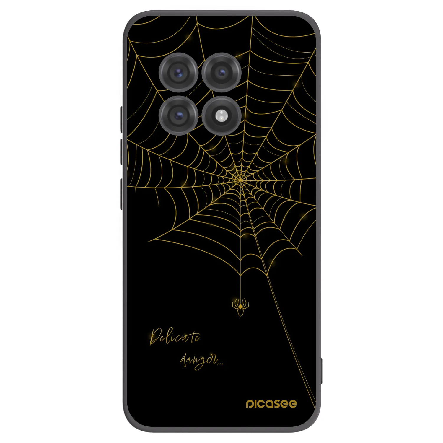 Picasee fekete szilikon tok az alábbi mobiltelefonokra OnePlus 13R 5G - Delicate danger