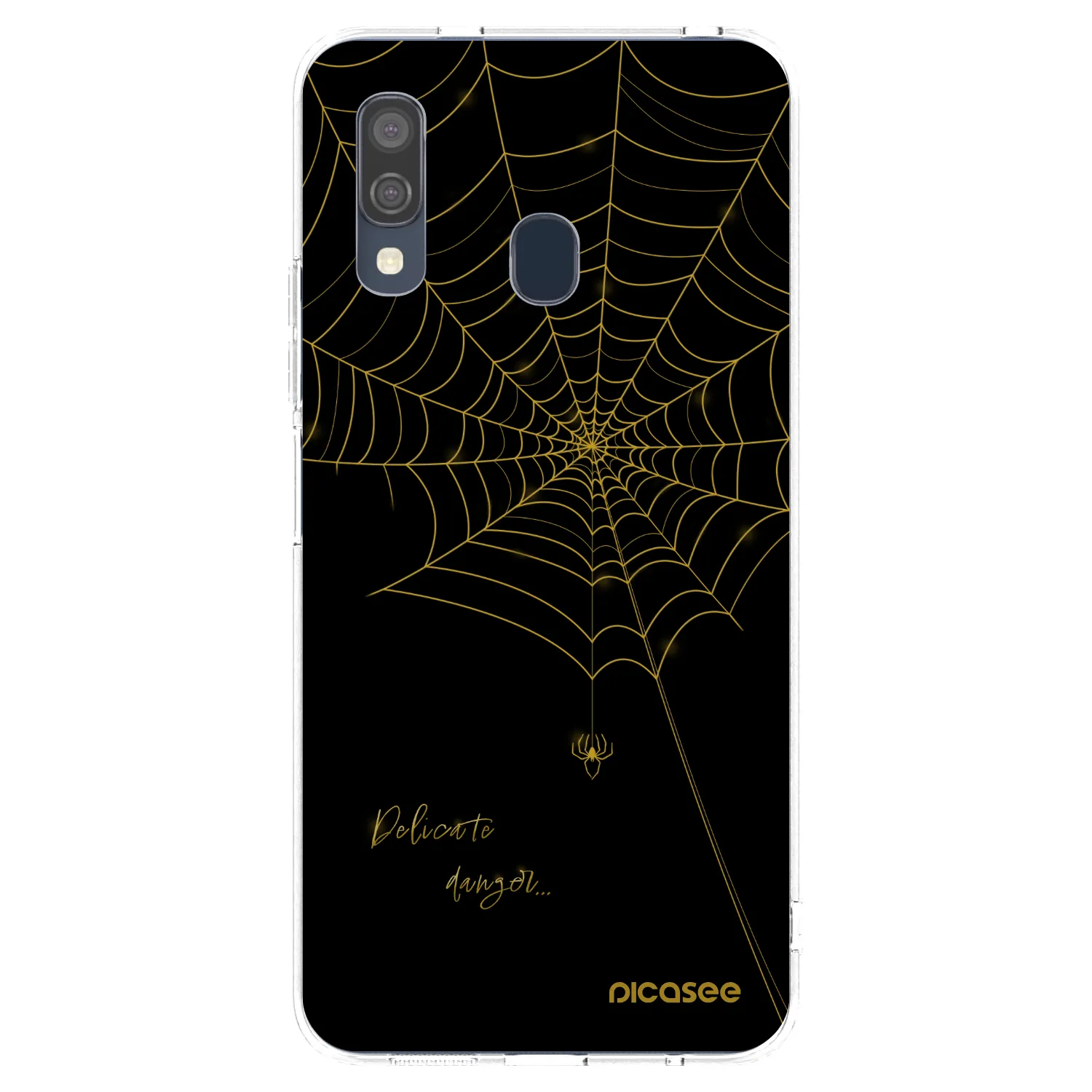 Picasee átlátszó szilikon tok az alábbi mobiltelefonokra Samsung Galaxy A40 A405F - Delicate danger