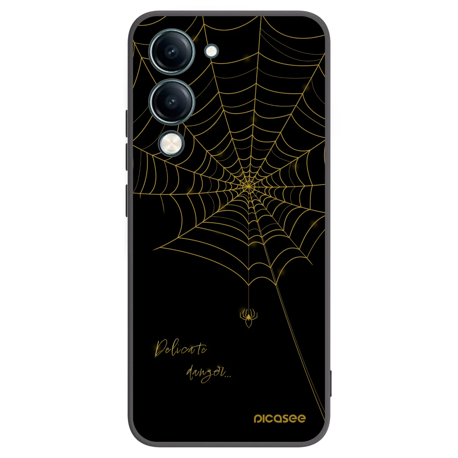 Picasee fekete szilikon tok az alábbi mobiltelefonokra Vivo Y29s 5G - Delicate danger