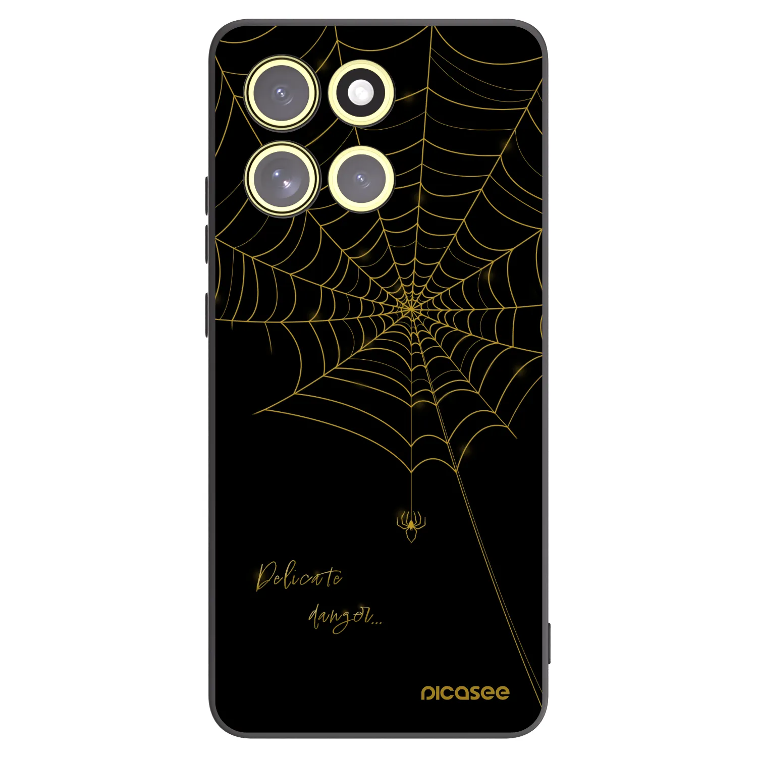 Picasee fekete szilikon tok az alábbi mobiltelefonokra Motorola Moto G86 Power 5G - Delicate danger