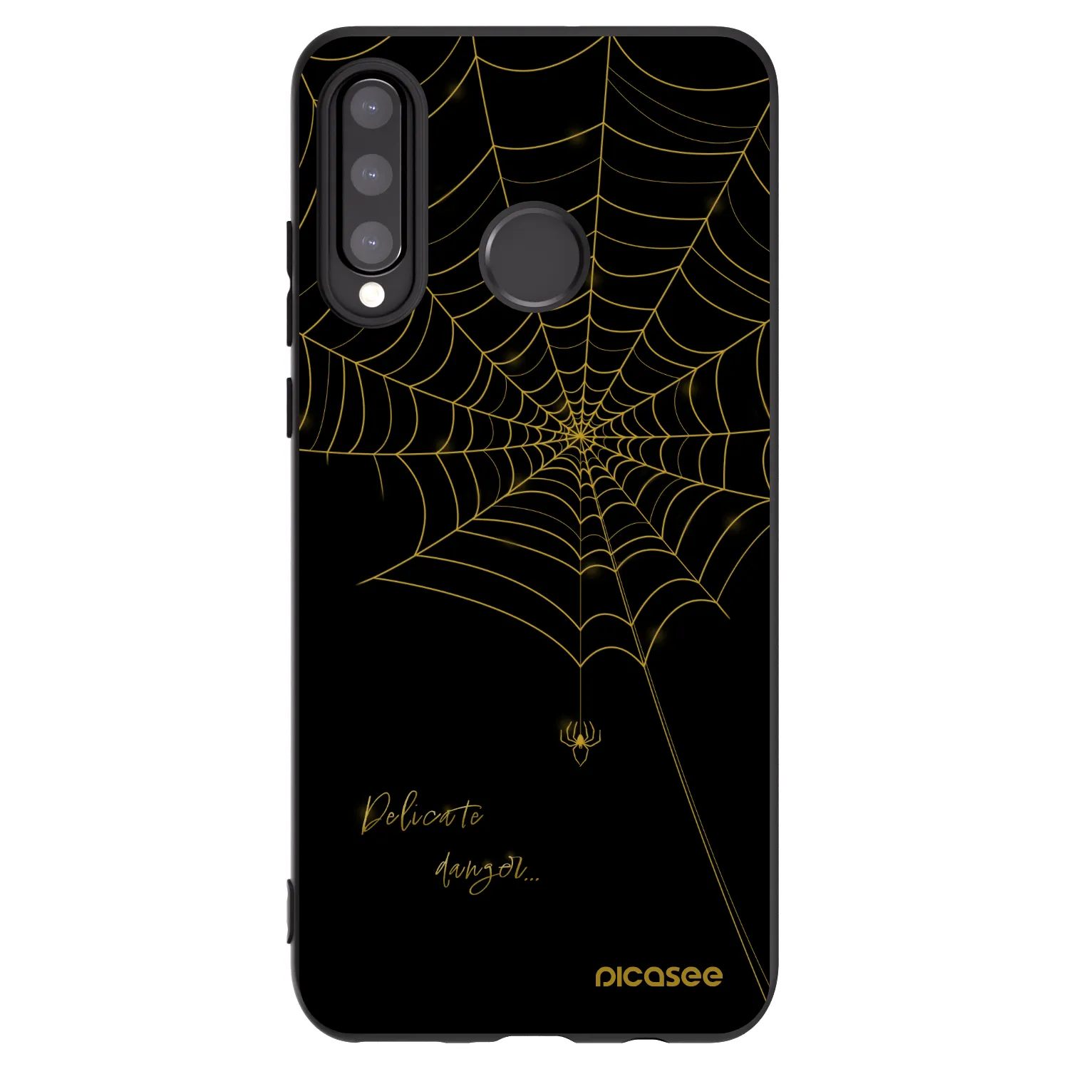 Picasee fekete szilikon tok az alábbi mobiltelefonokra Huawei P30 Lite - Delicate danger