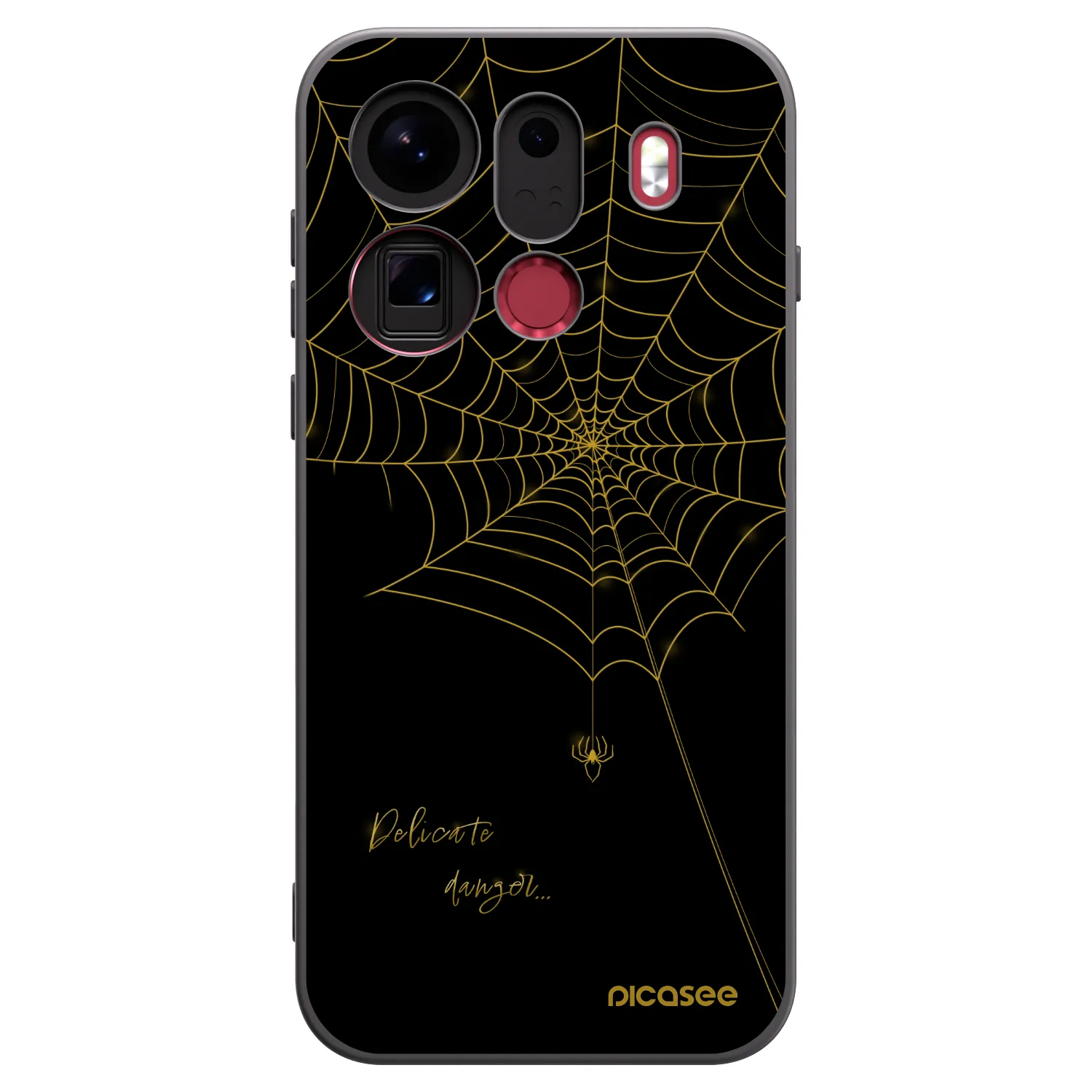 Picasee fekete szilikon tok az alábbi mobiltelefonokra OPPO Find X9 Pro - Delicate danger