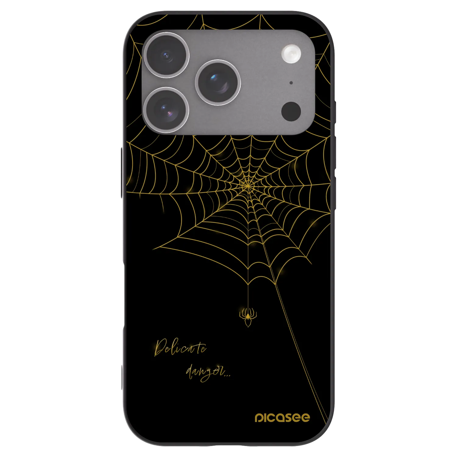 Picasee fekete szilikon tok az alábbi mobiltelefonokra Apple iPhone 18 Pro - Delicate danger