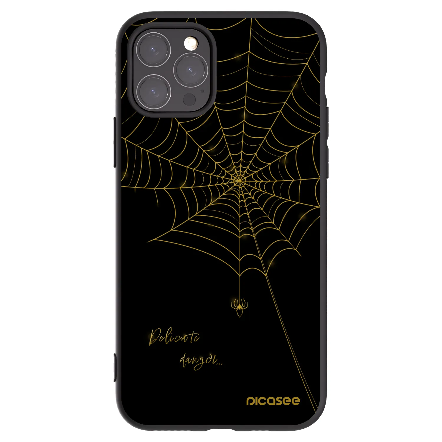 Picasee fekete szilikon tok az alábbi mobiltelefonokra Apple iPhone 11 Pro - Delicate danger