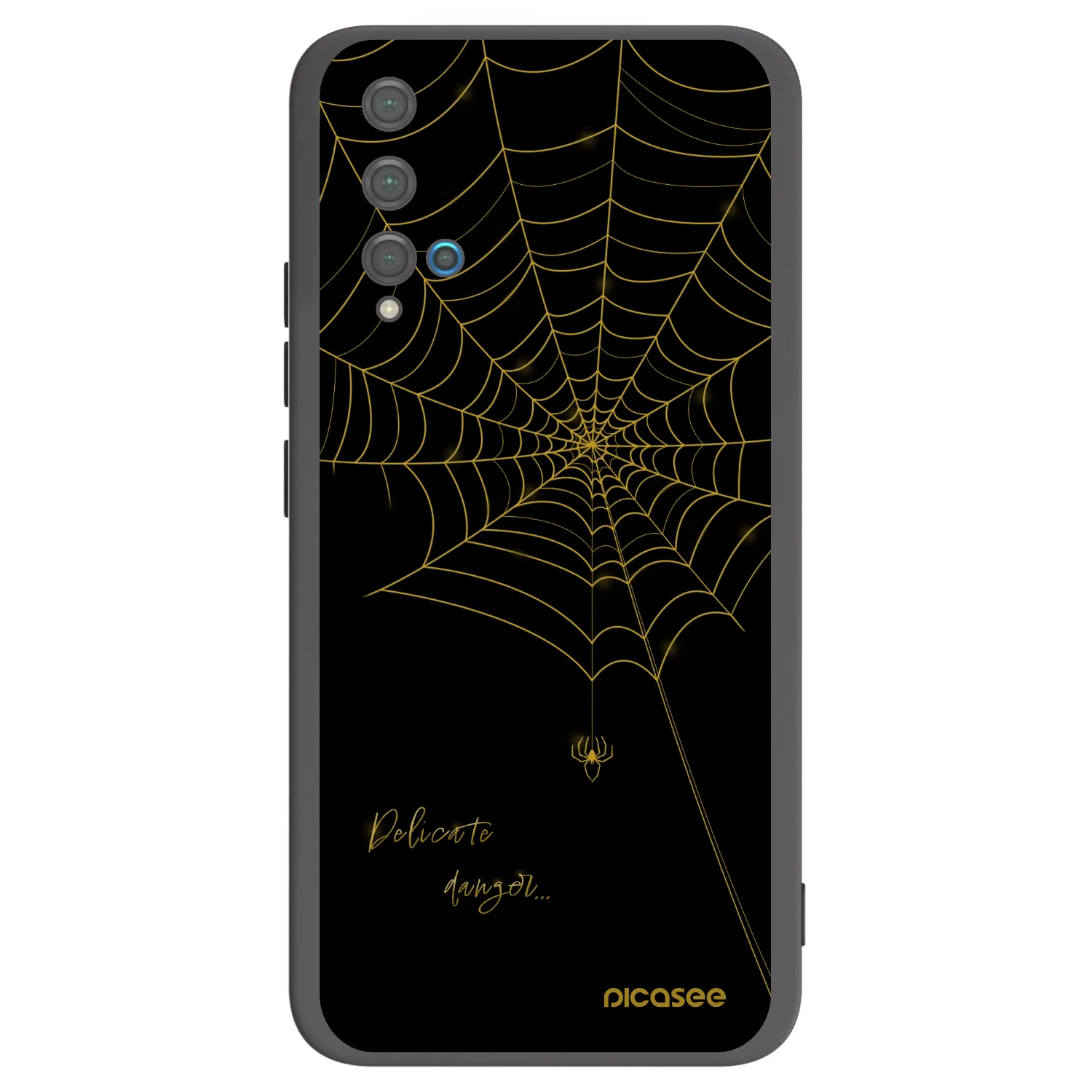 Picasee fekete szilikon tok az alábbi mobiltelefonokra Huawei Nova 5T - Delicate danger