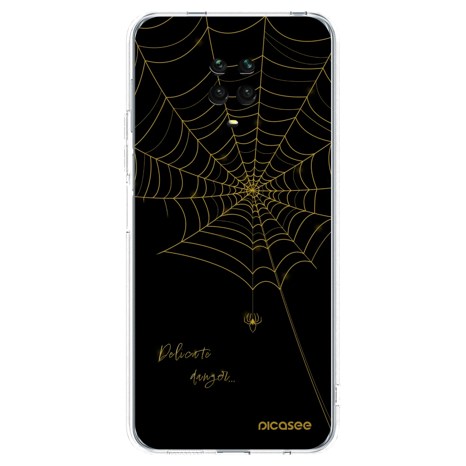 Picasee átlátszó szilikon tok az alábbi mobiltelefonokra Xiaomi Redmi Note 9S - Delicate danger
