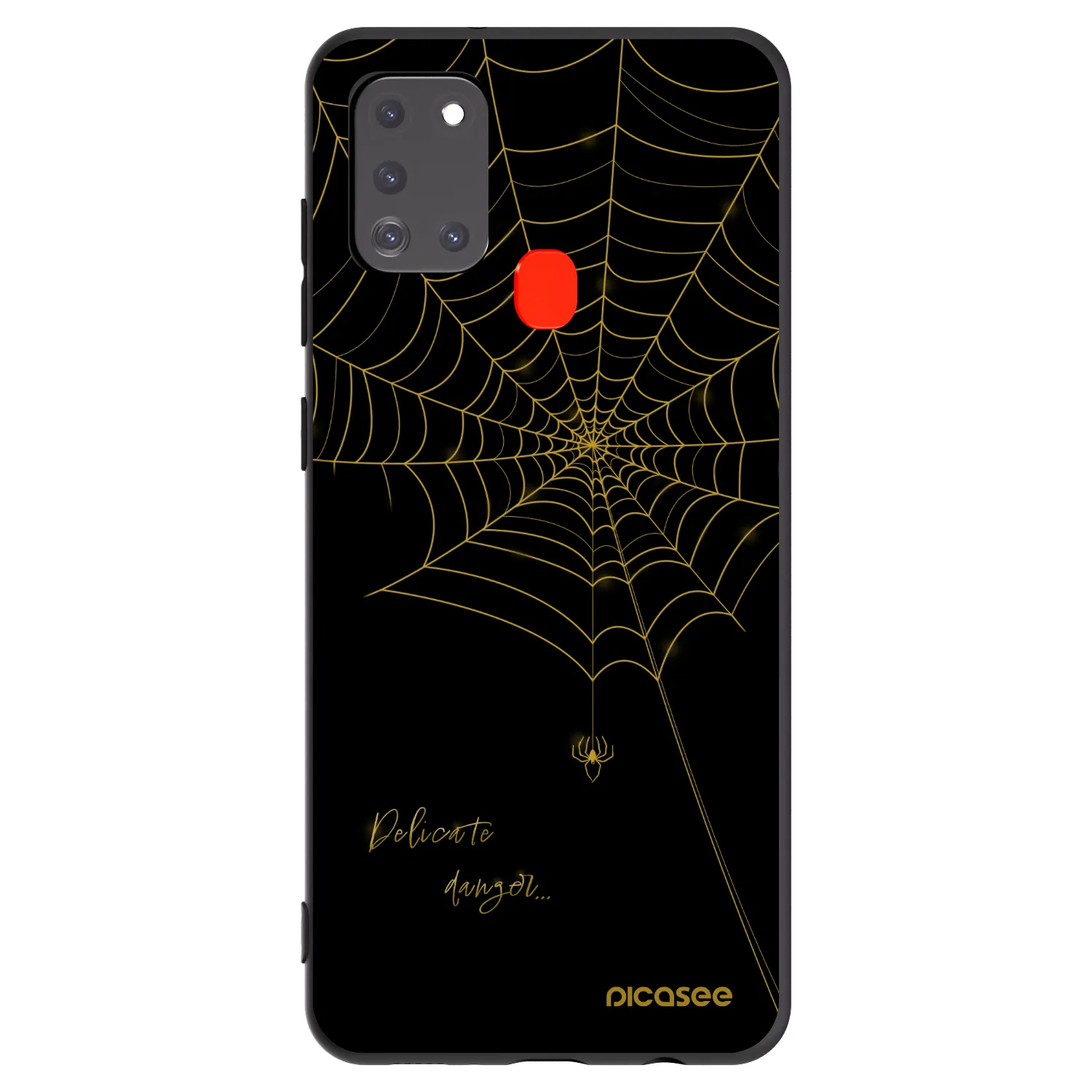 Picasee fekete szilikon tok az alábbi mobiltelefonokra Samsung Galaxy A21s - Delicate danger
