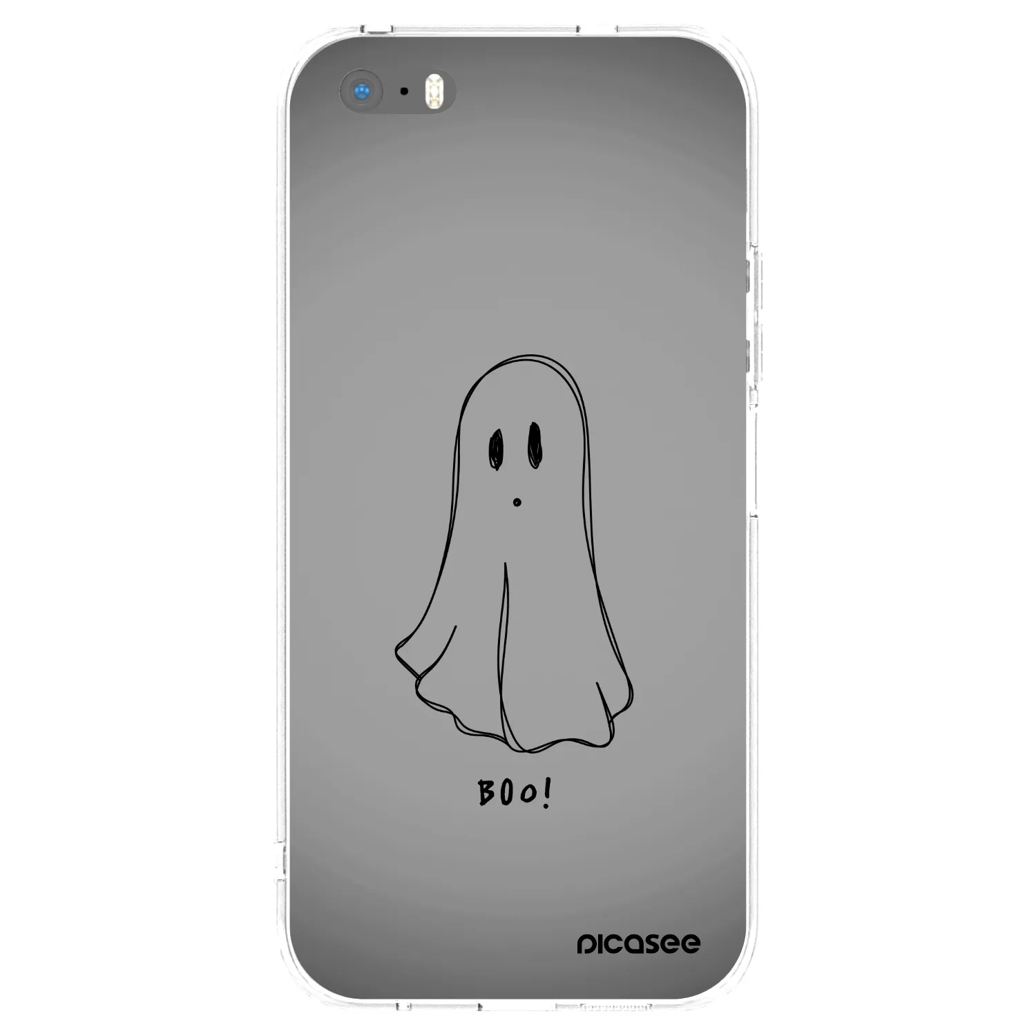 Picasee átlátszó szilikon tok az alábbi mobiltelefonokra Apple iPhone 5/5S/SE - Ghost