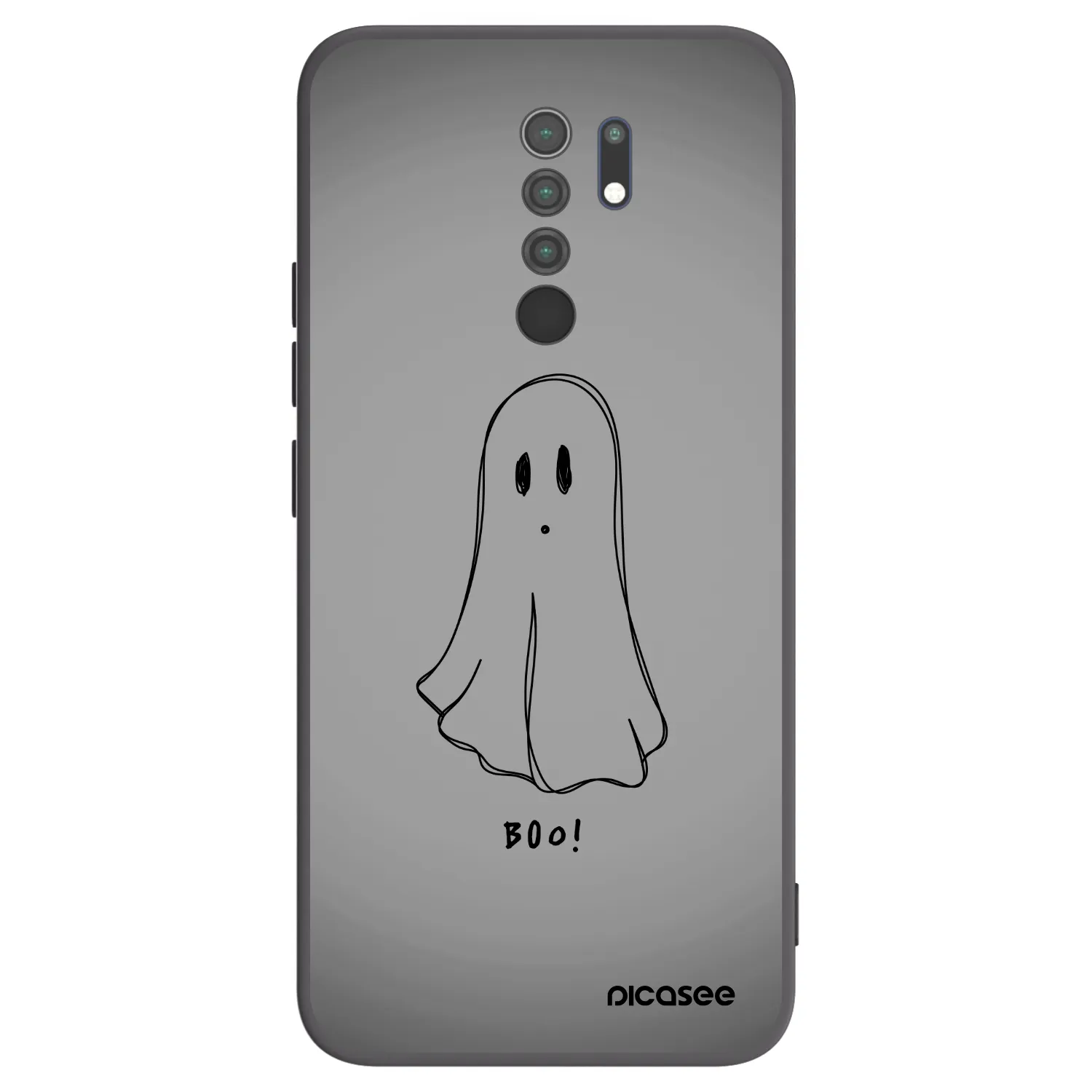 Picasee fekete szilikon tok az alábbi mobiltelefonokra Xiaomi Redmi 9 - Ghost