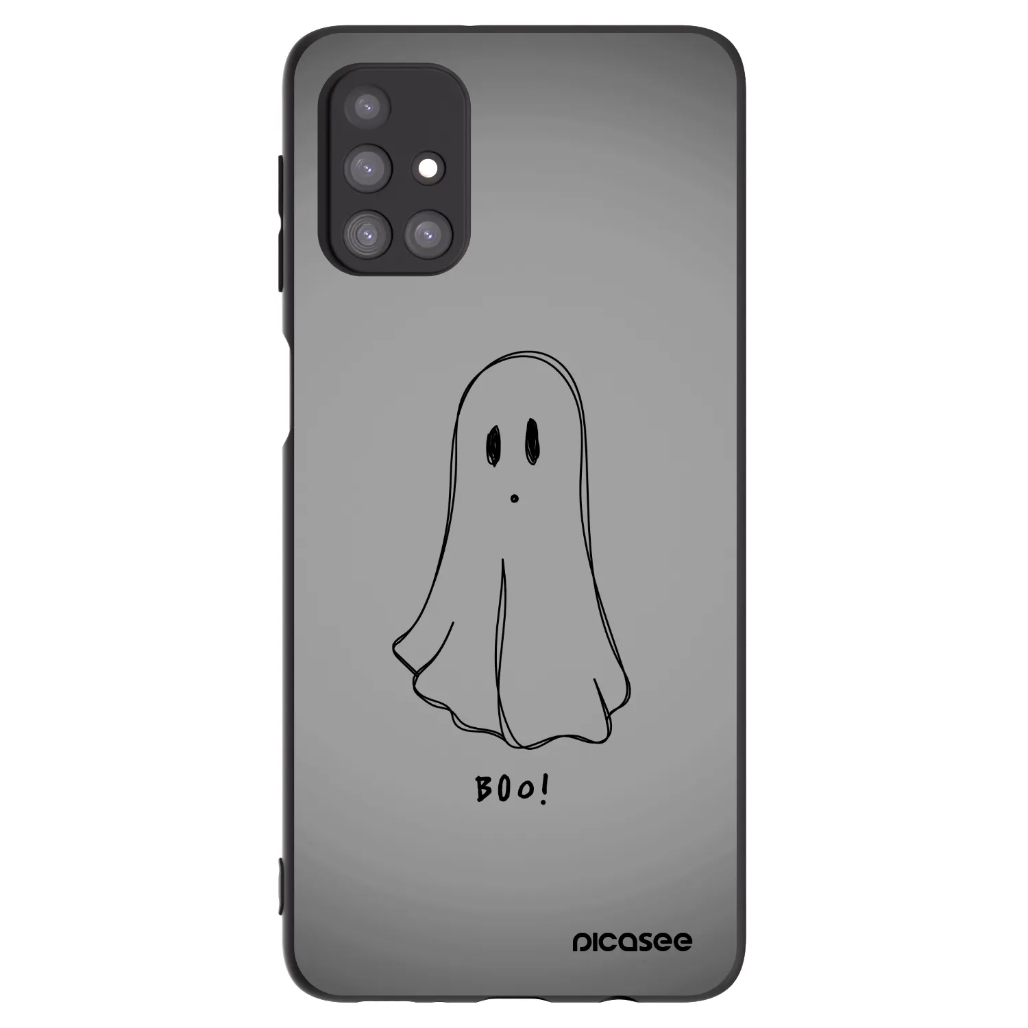 Picasee fekete szilikon tok az alábbi mobiltelefonokra Samsung Galaxy M31s - Ghost