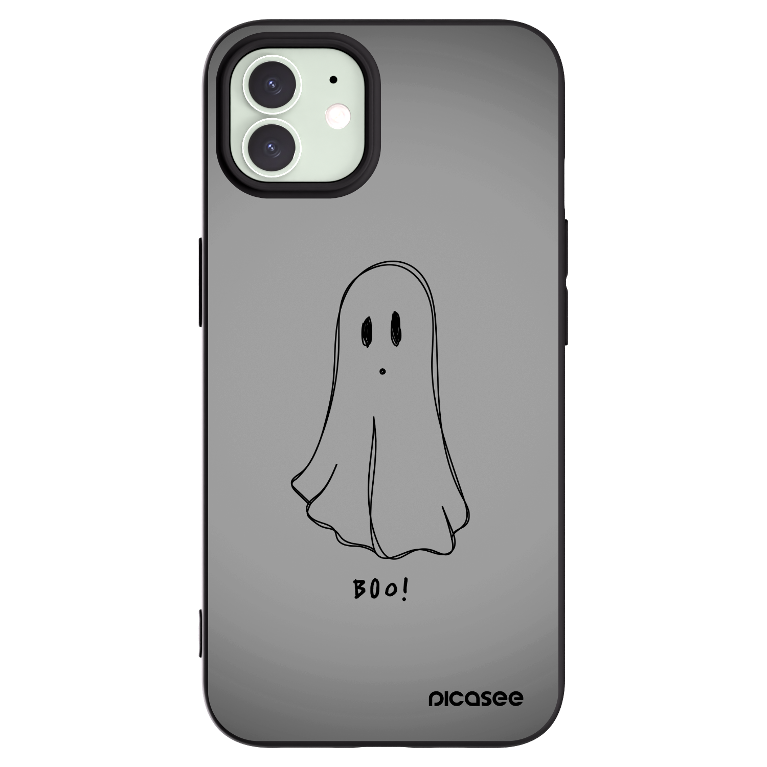 Picasee fekete szilikon tok az alábbi mobiltelefonokra Apple iPhone 12 - Ghost
