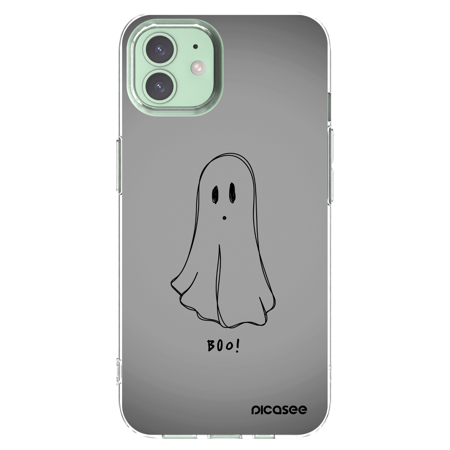 Picasee átlátszó szilikon tok az alábbi mobiltelefonokra Apple iPhone 12 Pro - Ghost