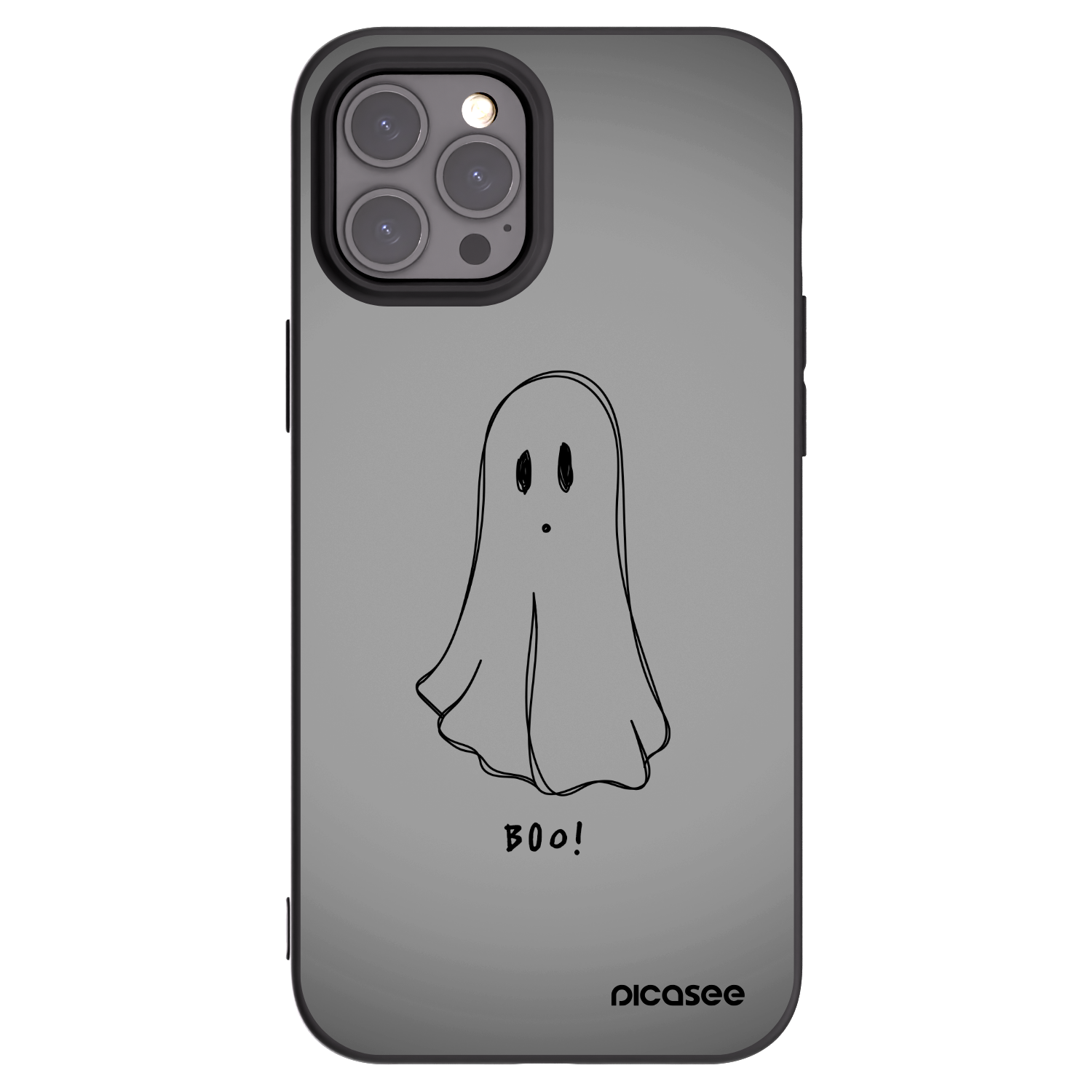 Picasee fekete szilikon tok az alábbi mobiltelefonokra Apple iPhone 12 Pro Max - Ghost