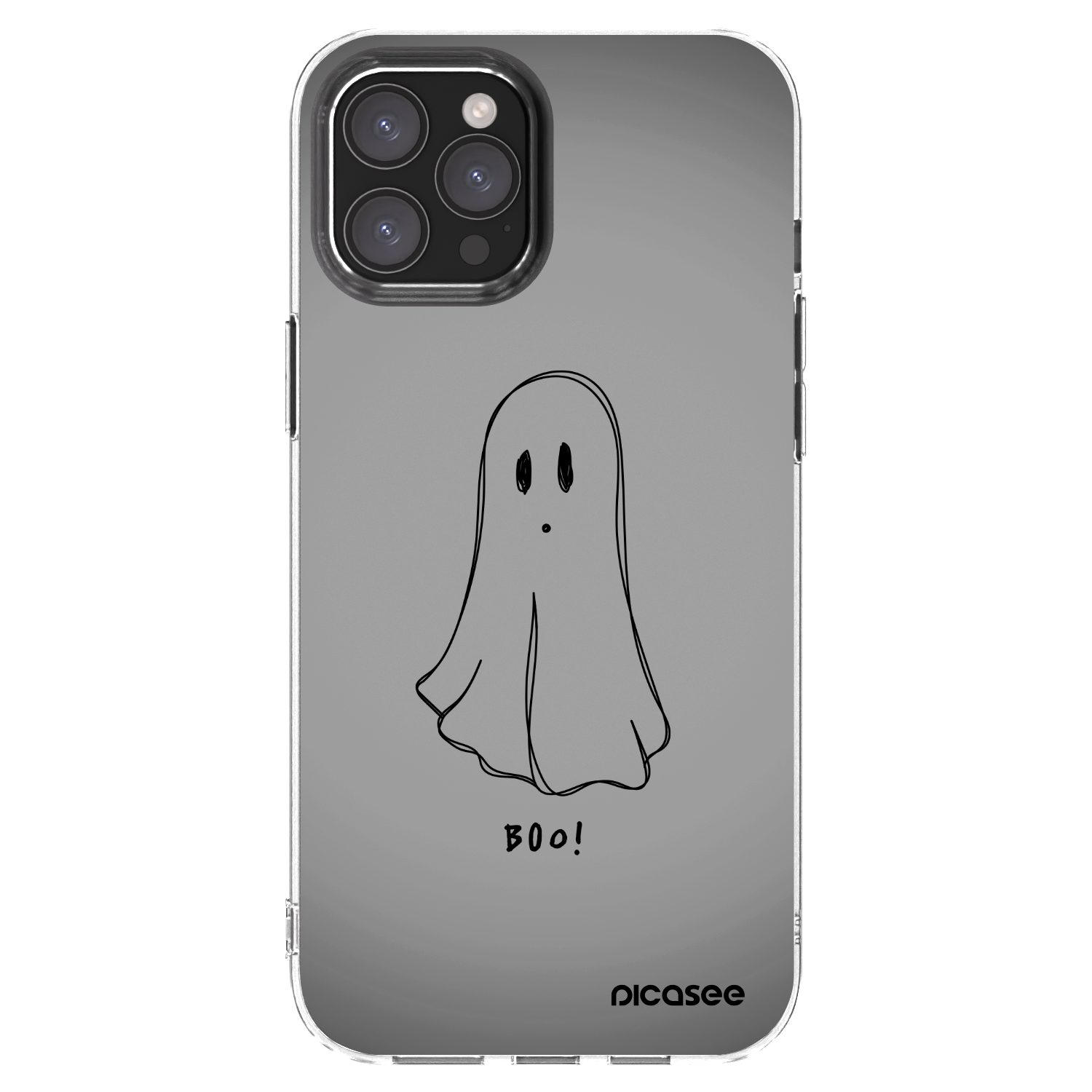 Picasee átlátszó szilikon tok az alábbi mobiltelefonokra Apple iPhone 12 Pro Max - Ghost